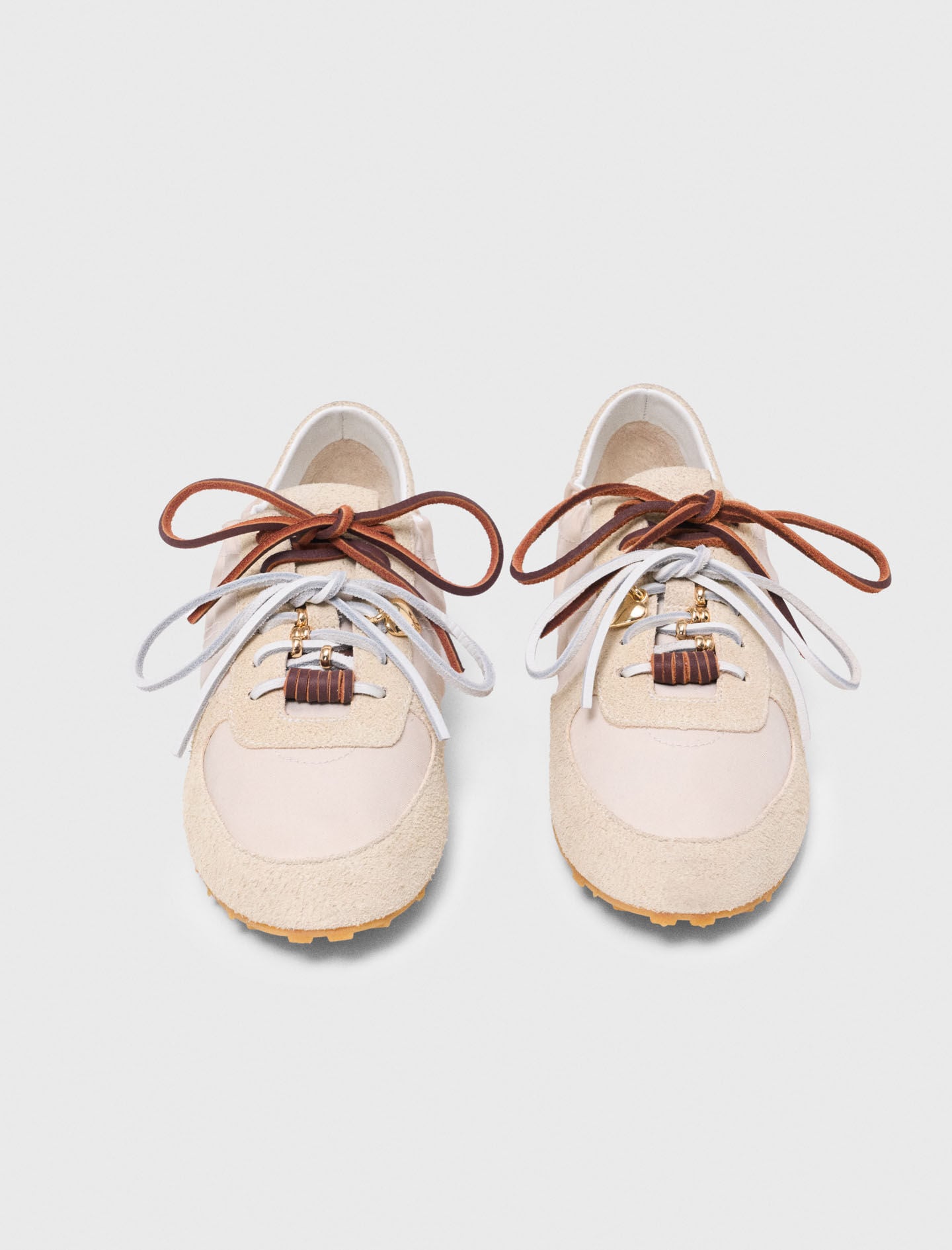 Maje Multi-lace nylon trainers