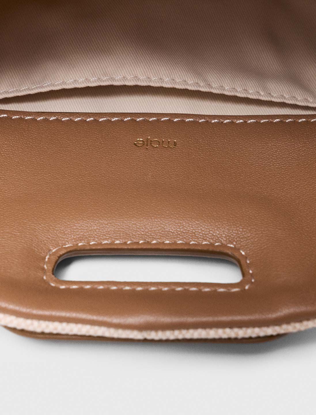 Maje Canvas and leather Miss M Mini bag
