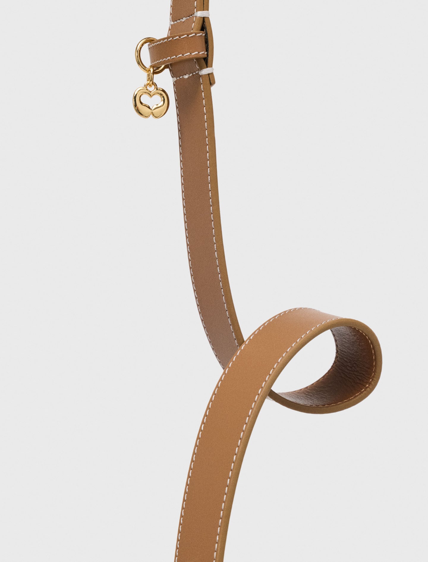 Maje Leather belt with eyelets