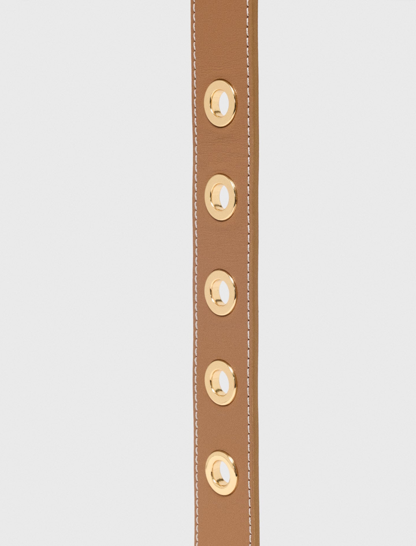 Maje Leather belt with eyelets