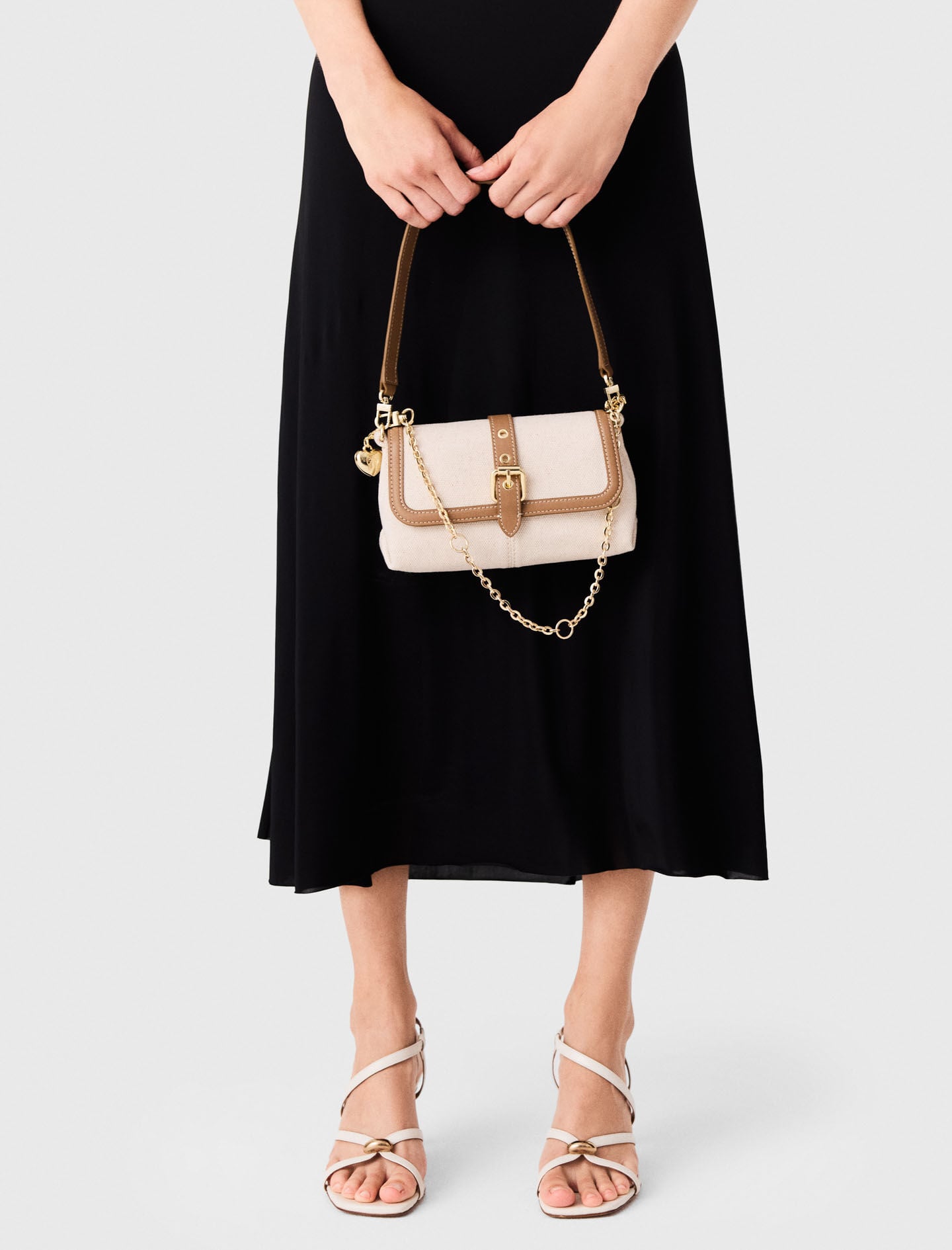 Maje Miss M walk canvas & leather mix