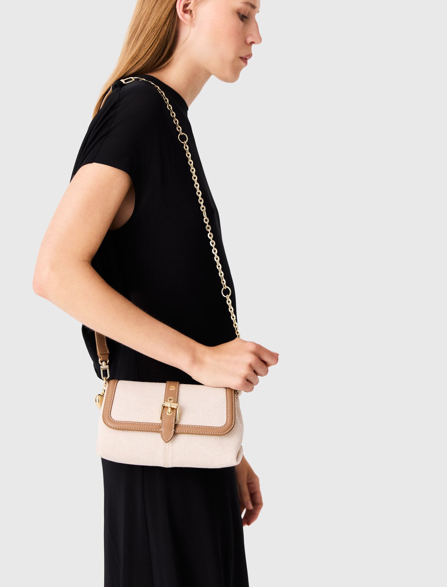 Maje Miss M walk canvas & leather mix
