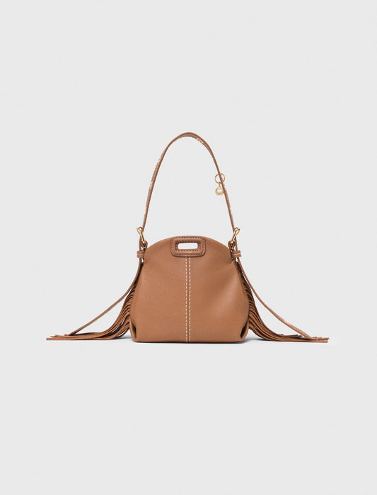 Maje Miss M micro stitched leather bag