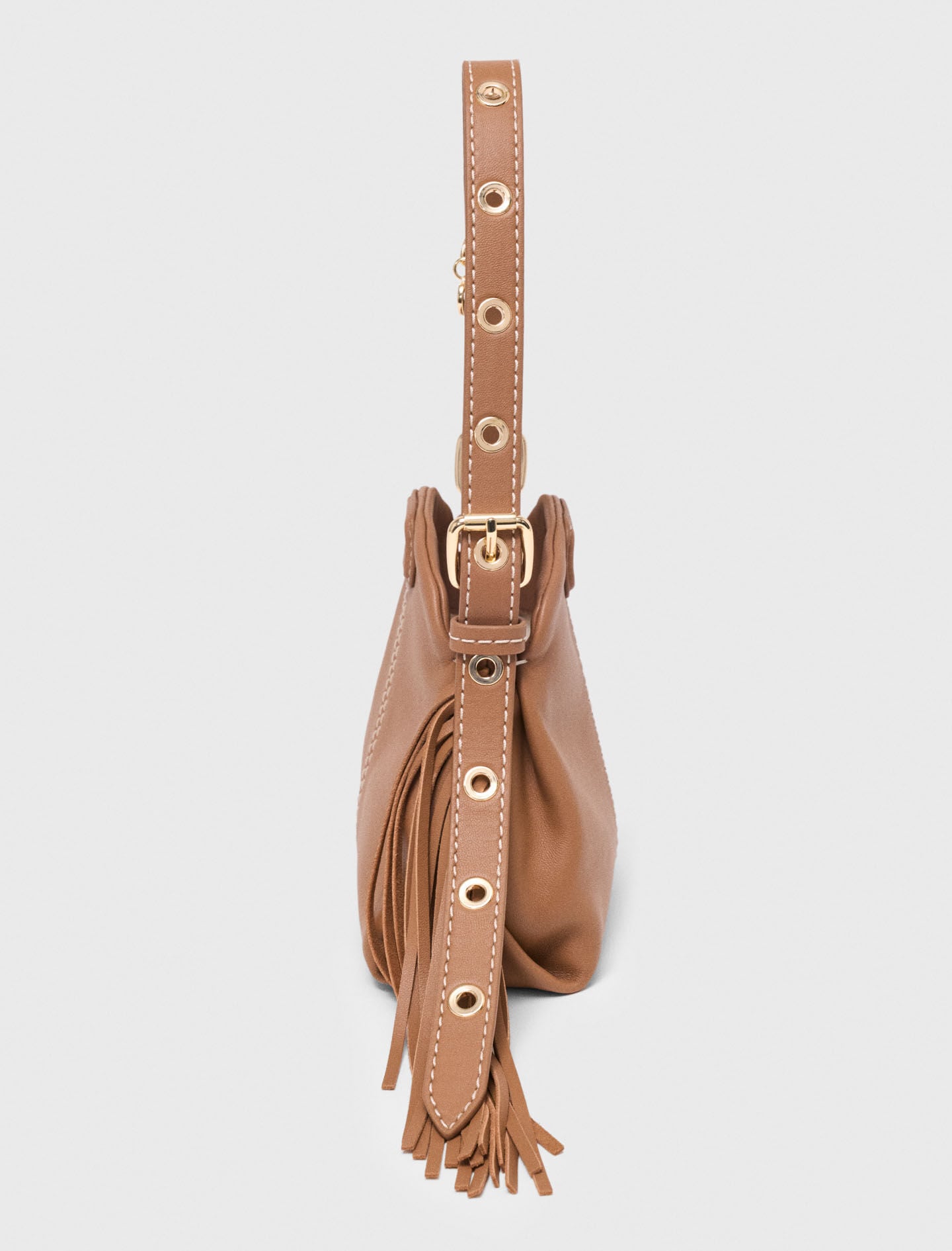 Maje Miss M micro stitched leather bag