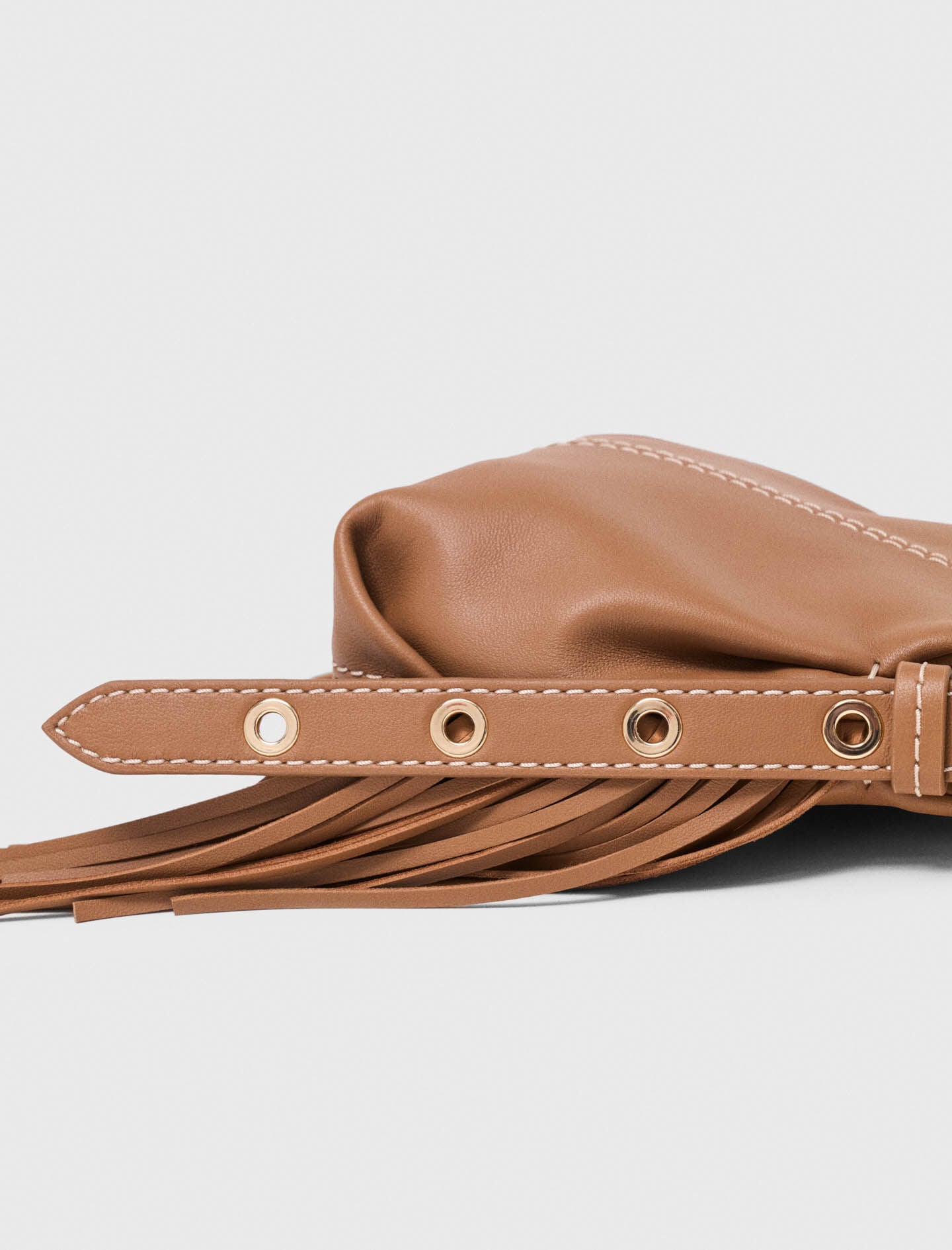 Maje Miss M micro stitched leather bag