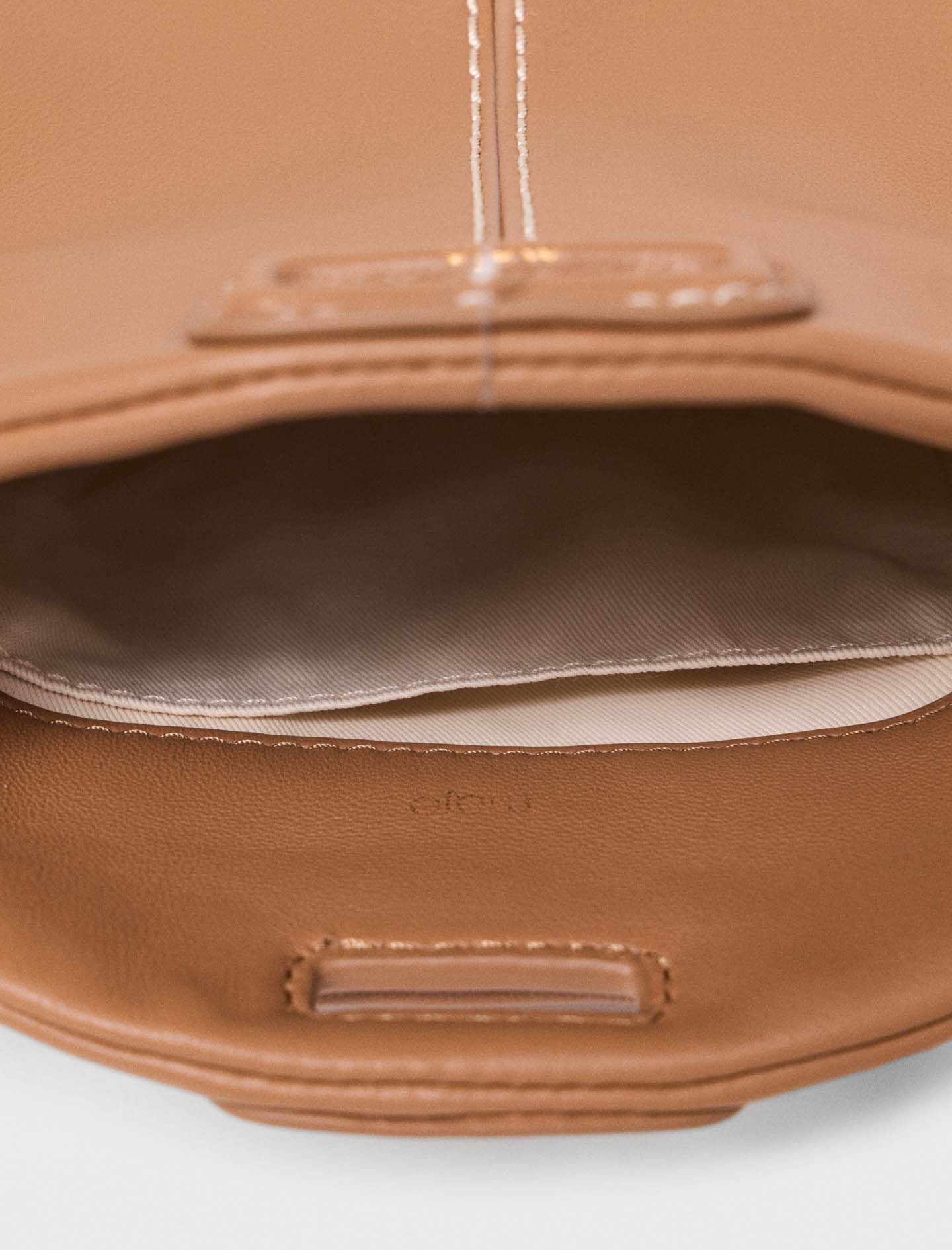Maje Miss M micro stitched leather bag