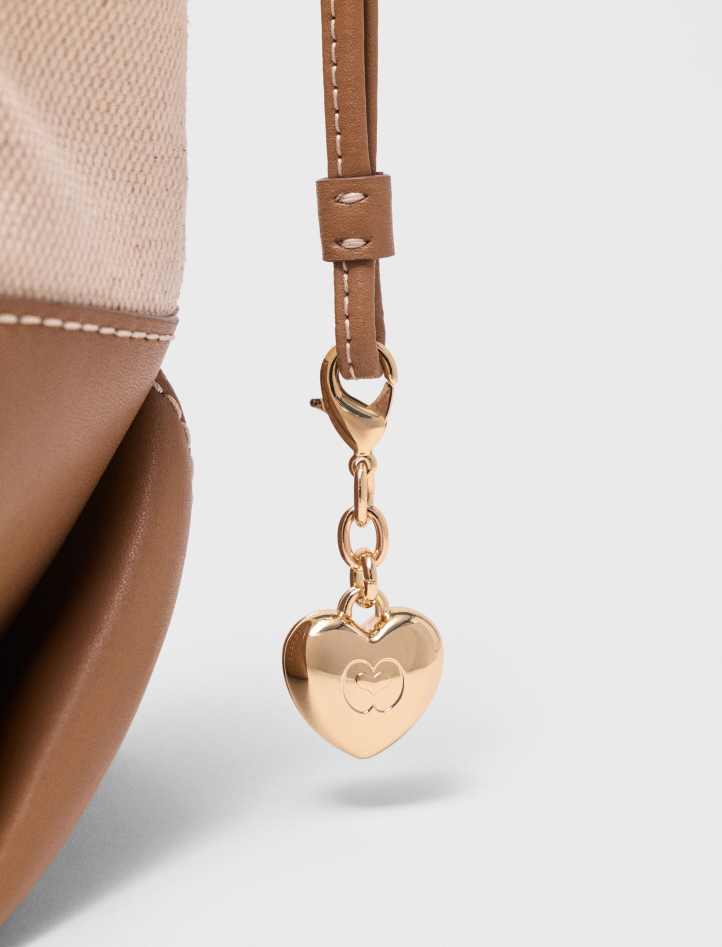 Maje Milpli canvas and leather tote bag