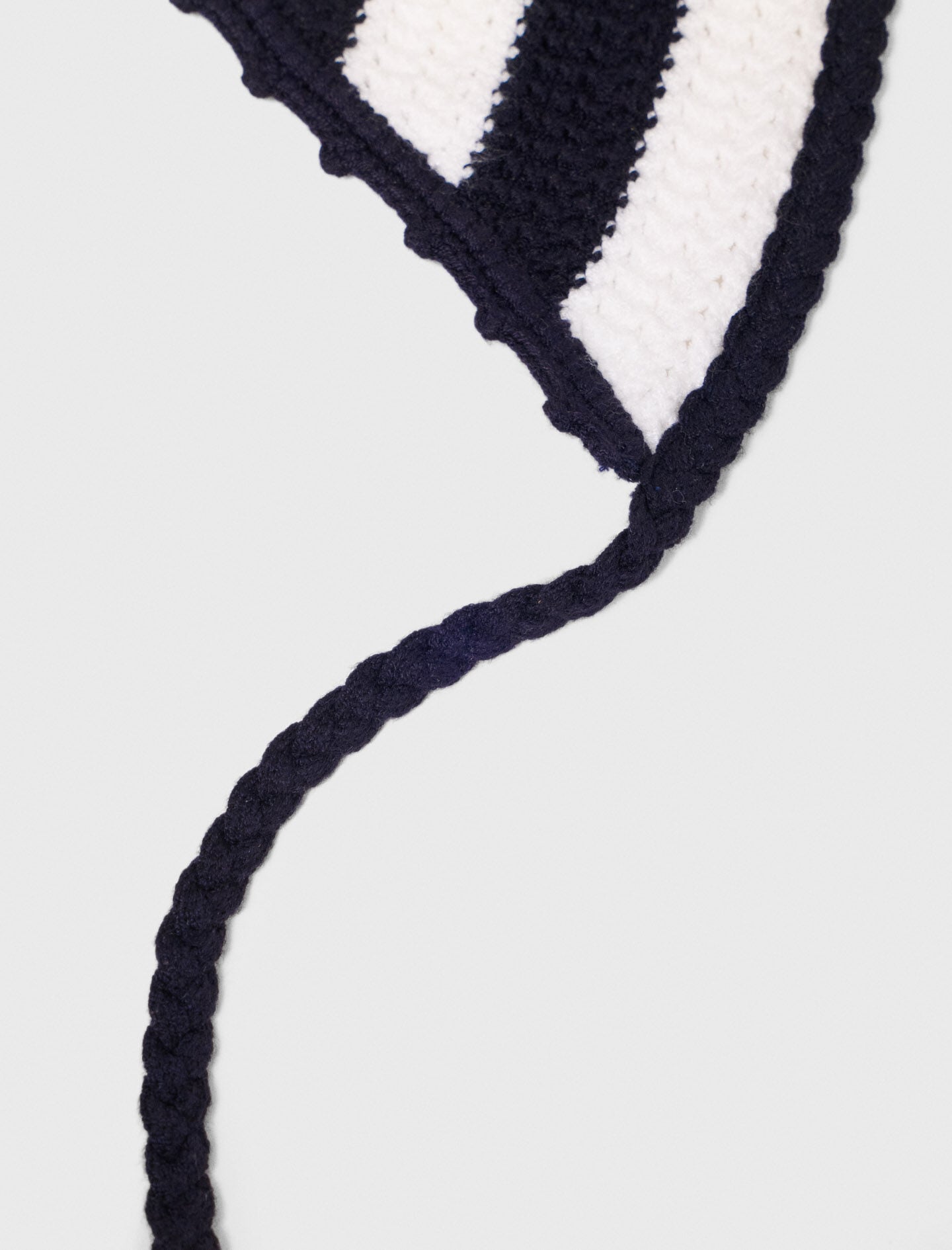 Maje Striped knit triangle