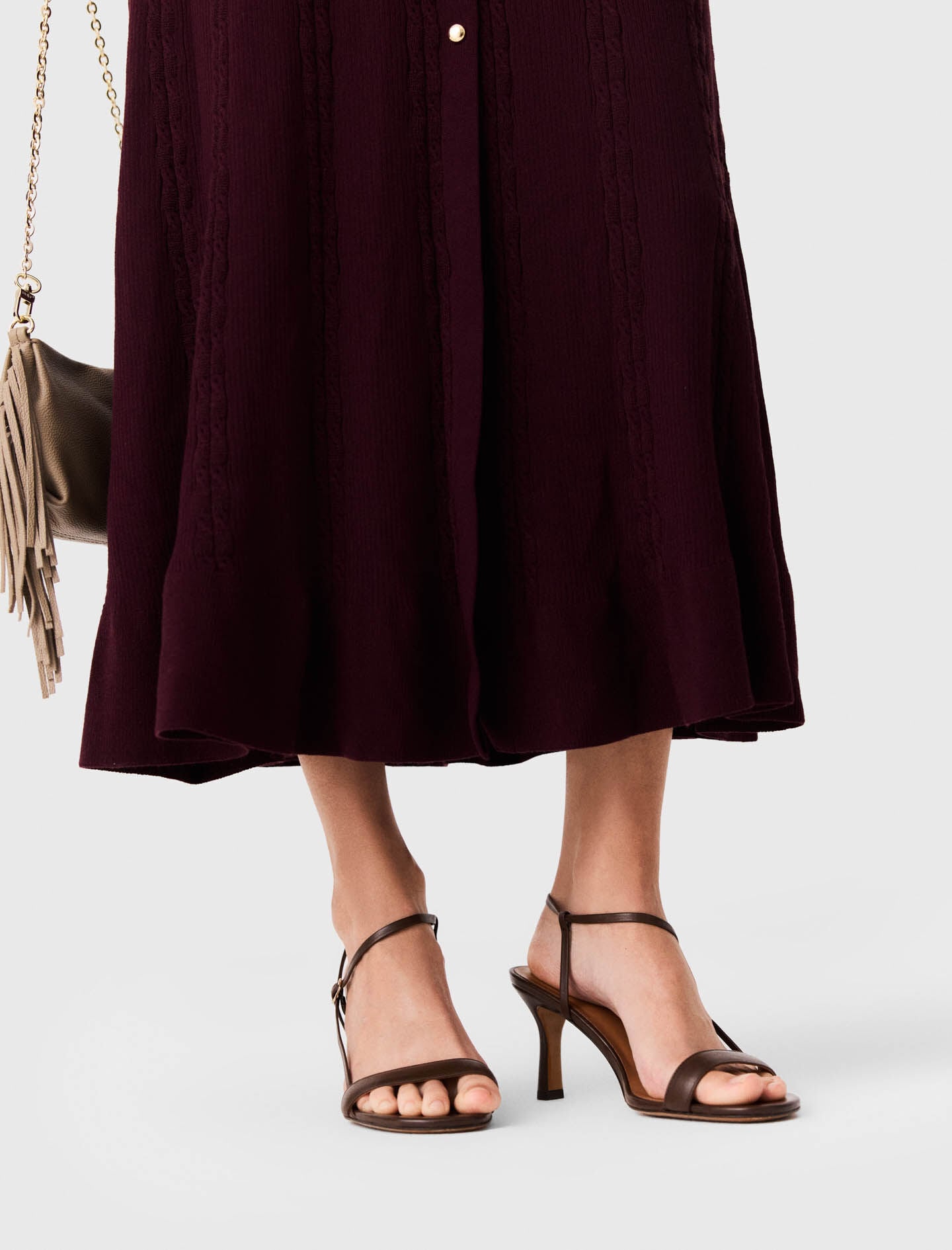 Maje Strappy leather sandals