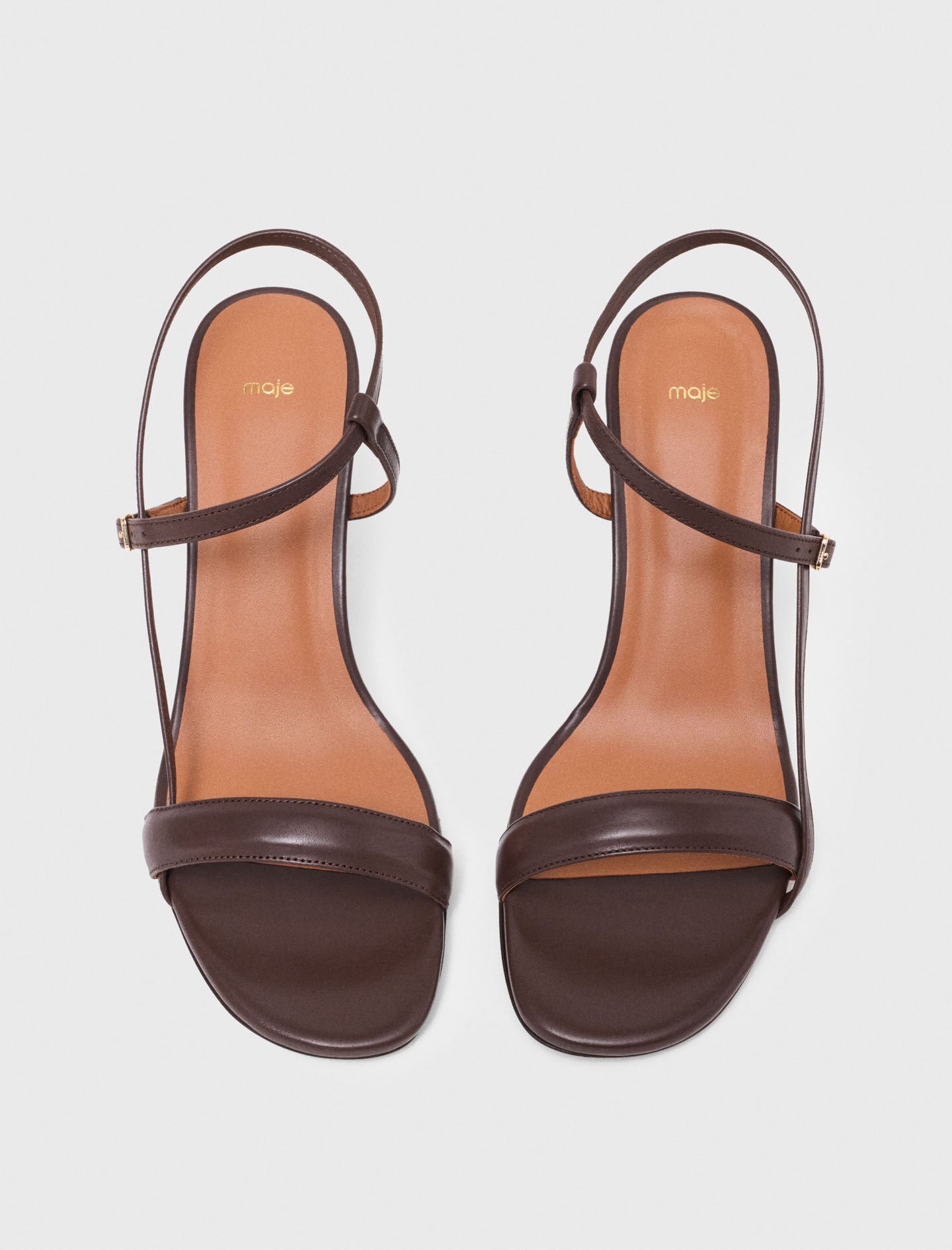 Maje Strappy leather sandals