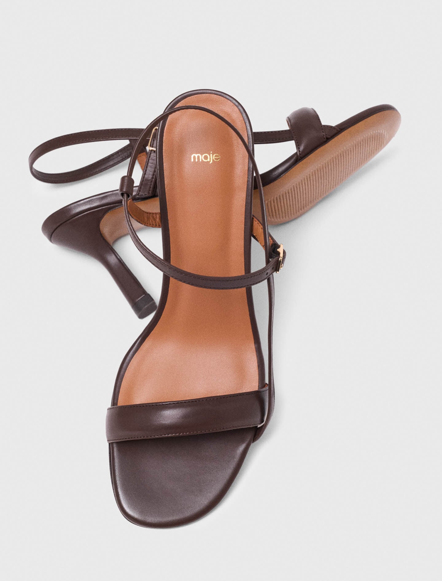 Maje Strappy leather sandals