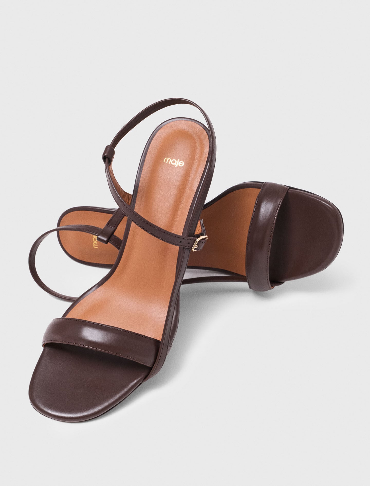 Maje Strappy leather sandals
