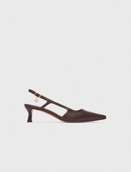 Maje Leather slingbacks