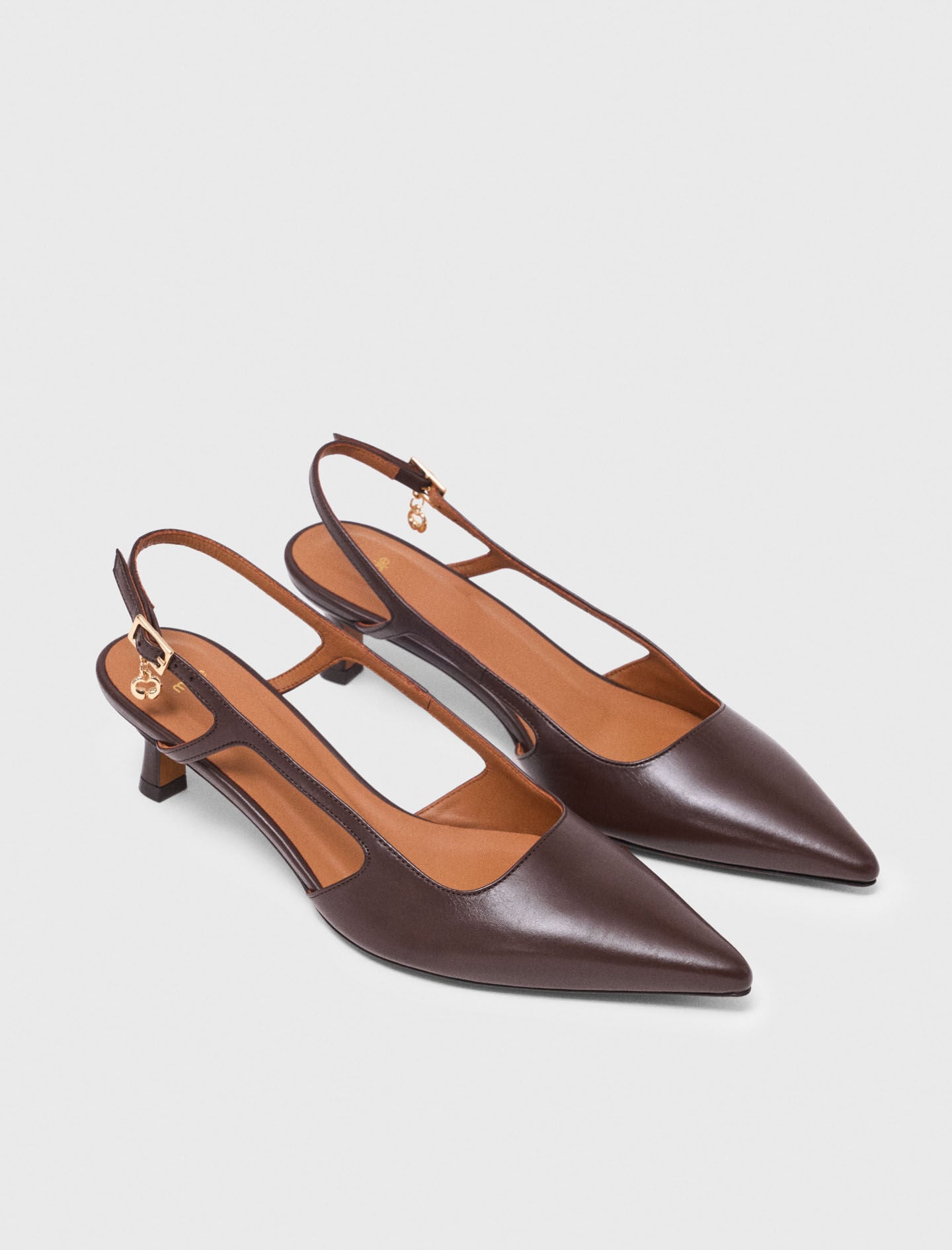 Maje Leather slingbacks