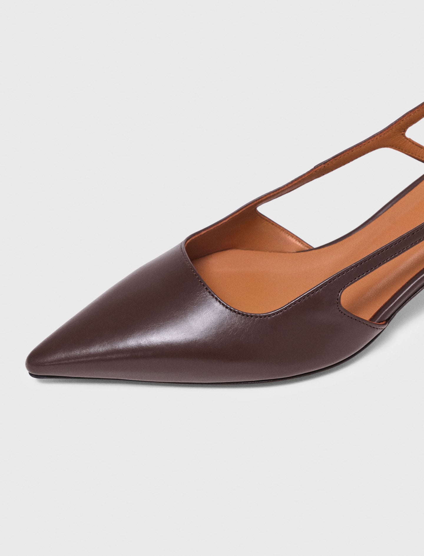 Maje Leather slingbacks