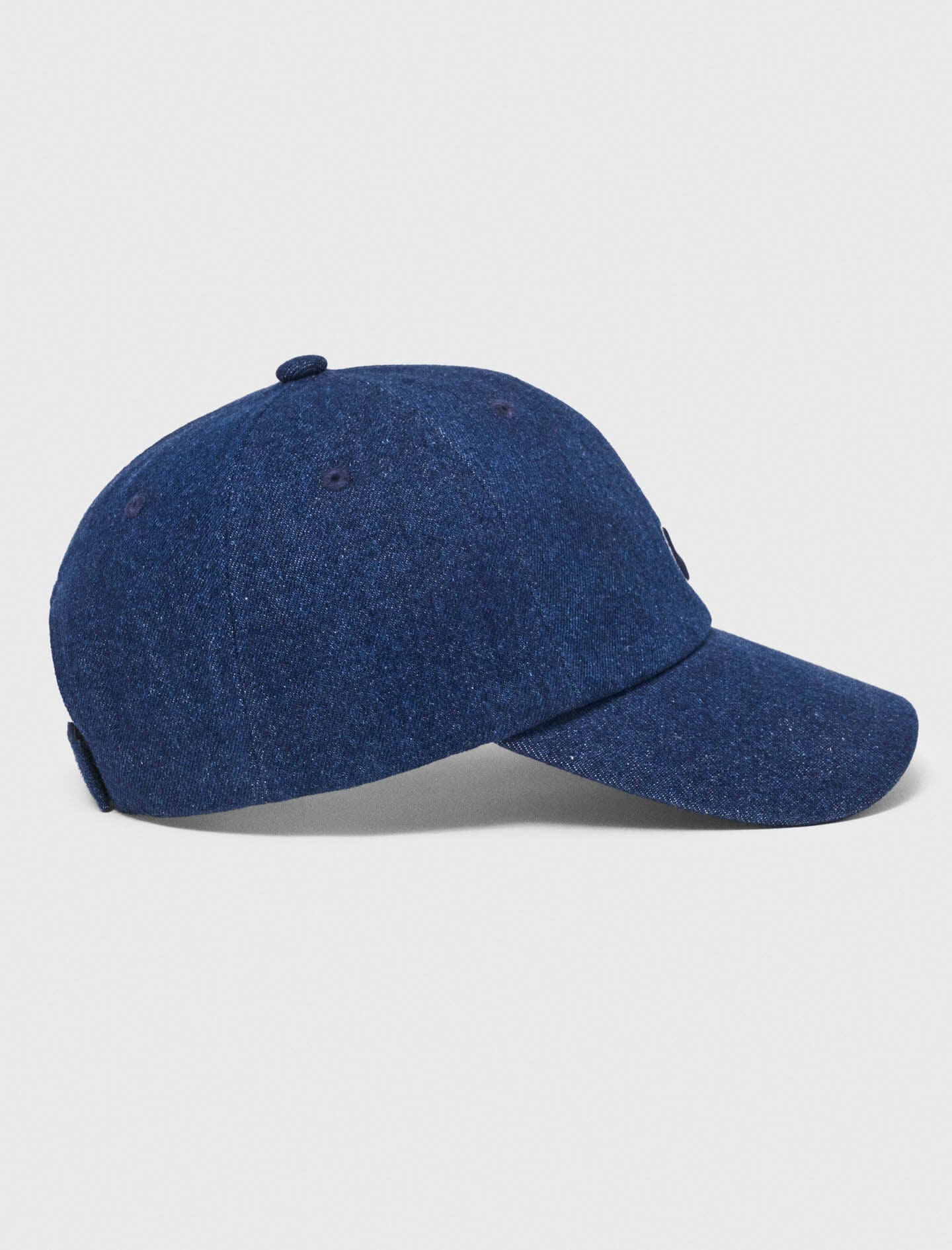 Maje Raw denim cap with logo