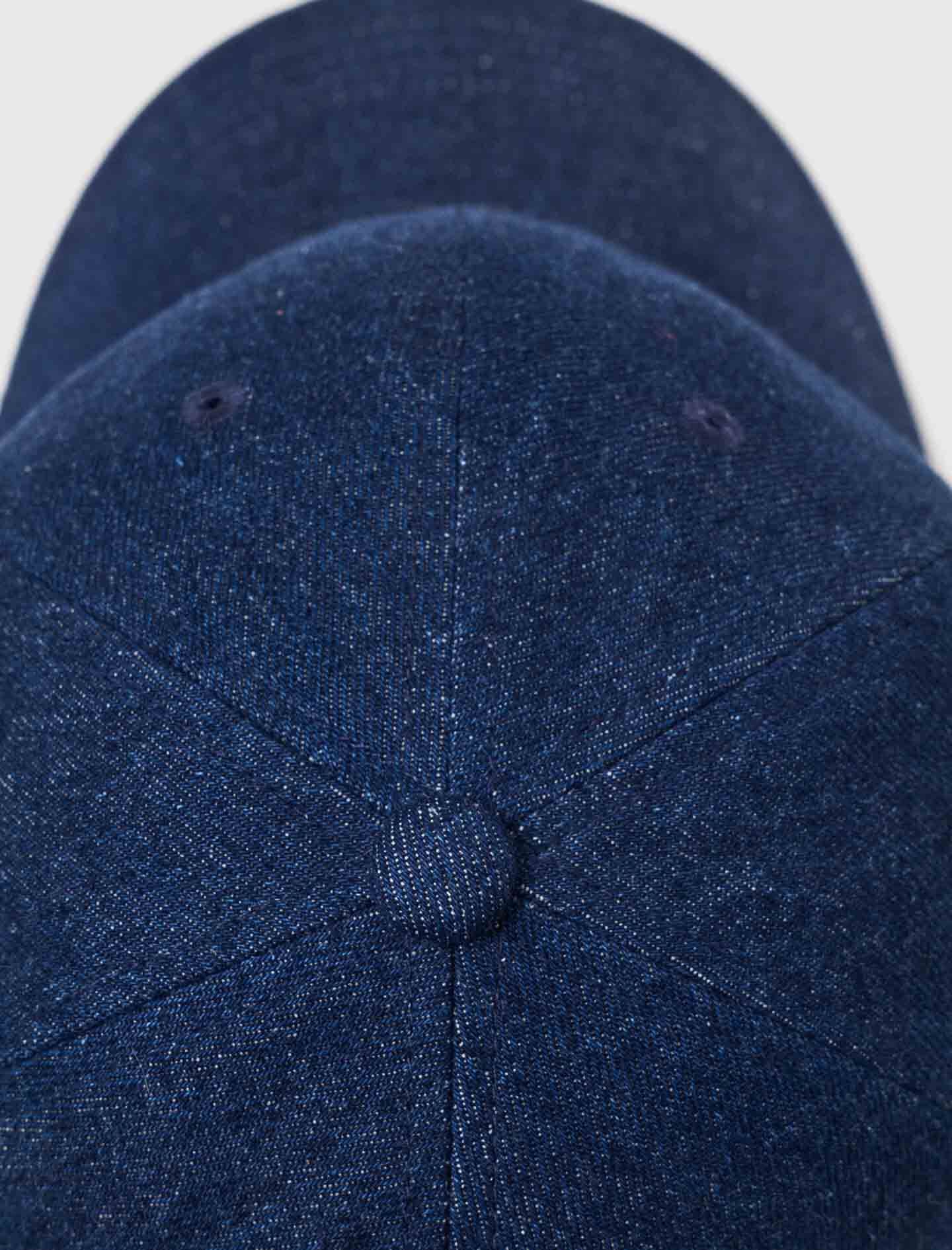 Maje Raw denim cap with logo
