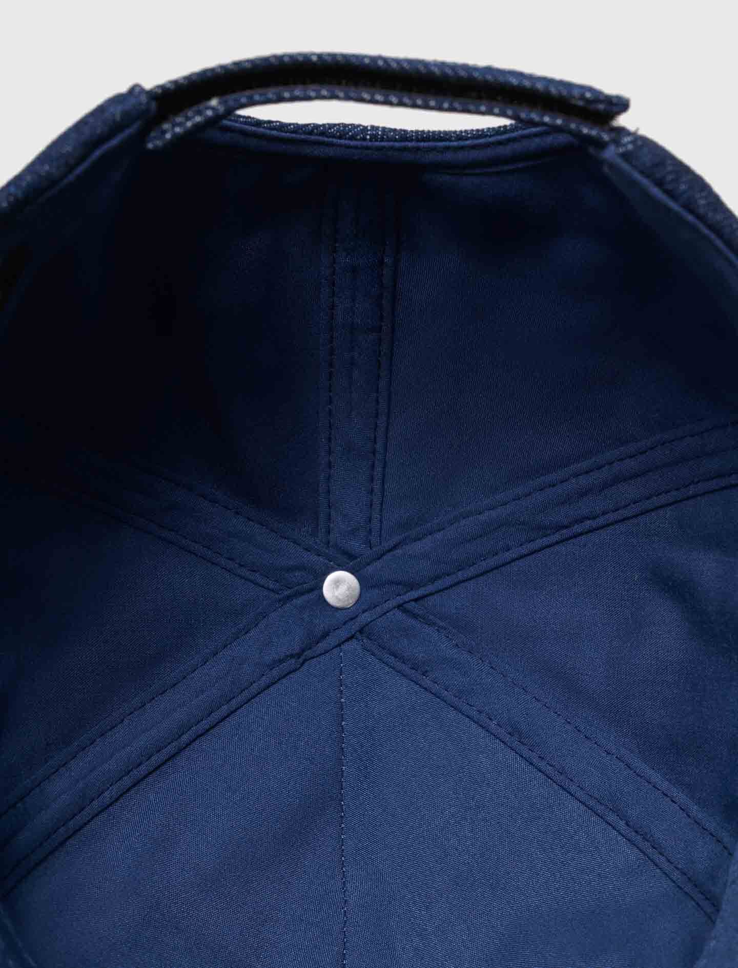 Maje Raw denim cap with logo