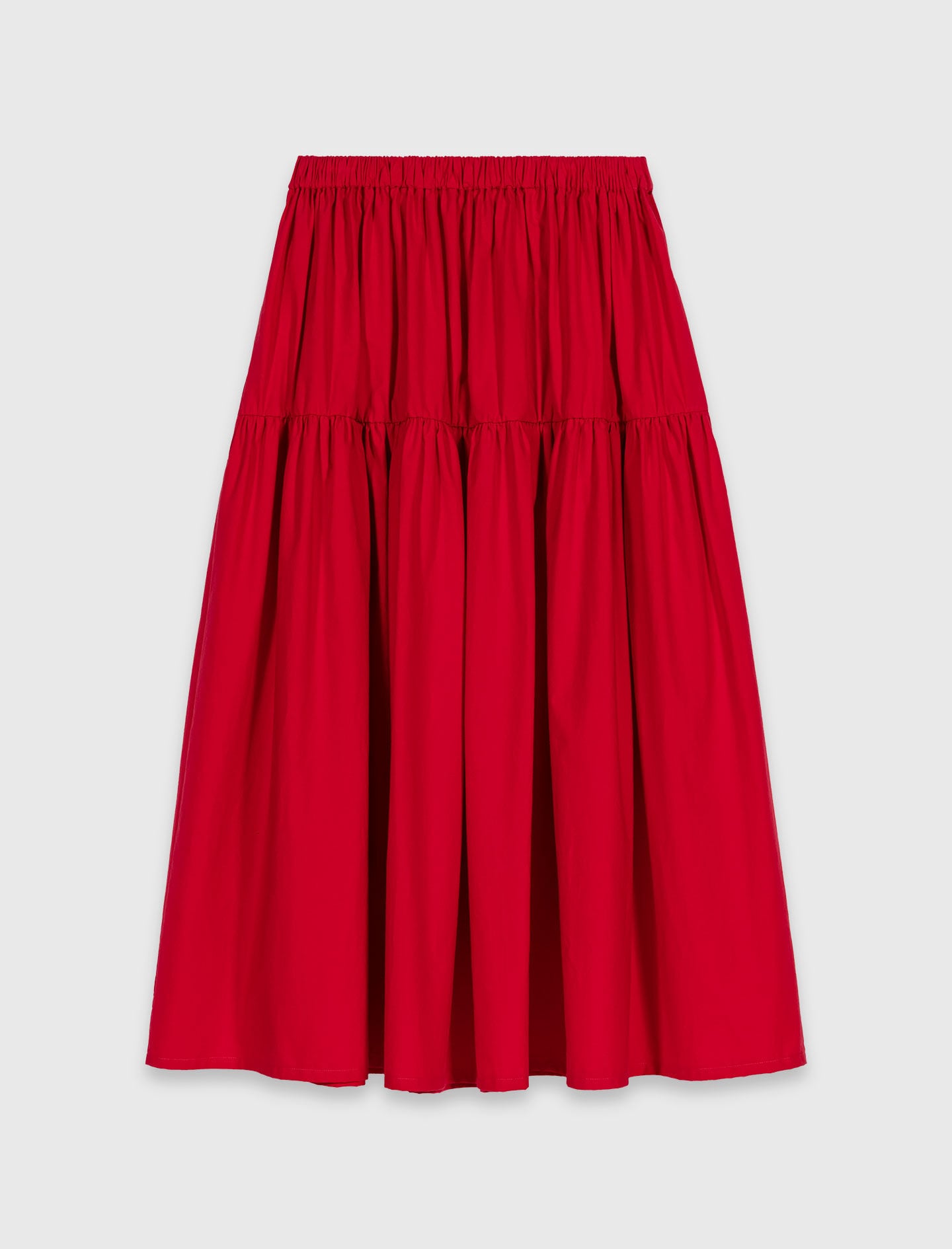 Maje Long gathered skirt