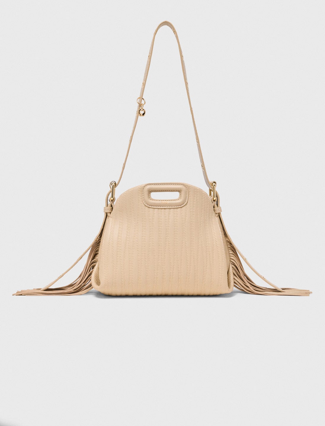 Maje Stitched leather mini Miss M bag