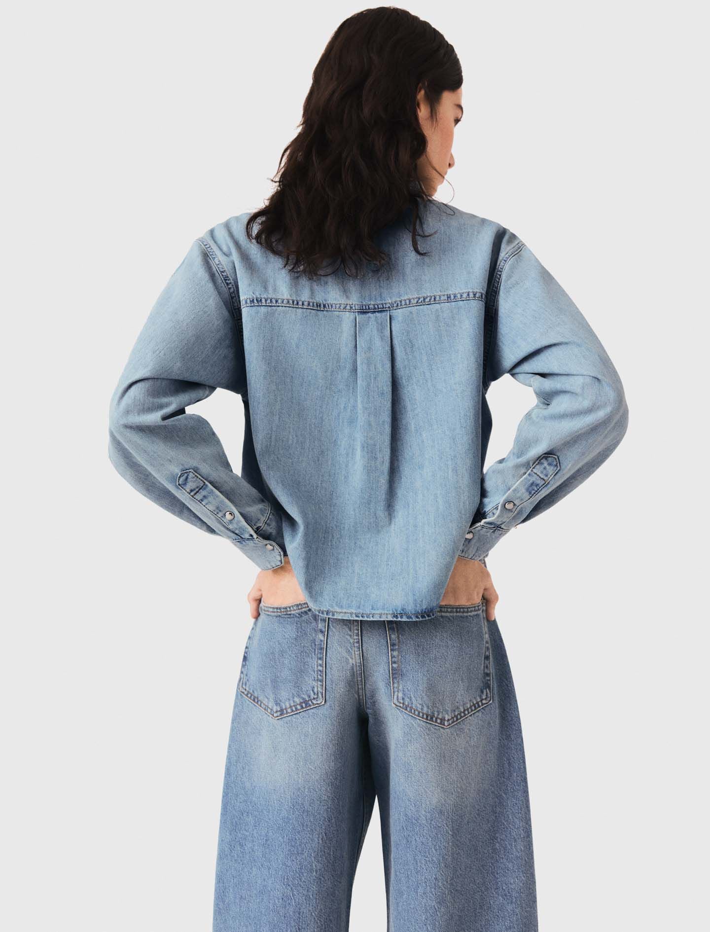 Maje Denim shirt with logo