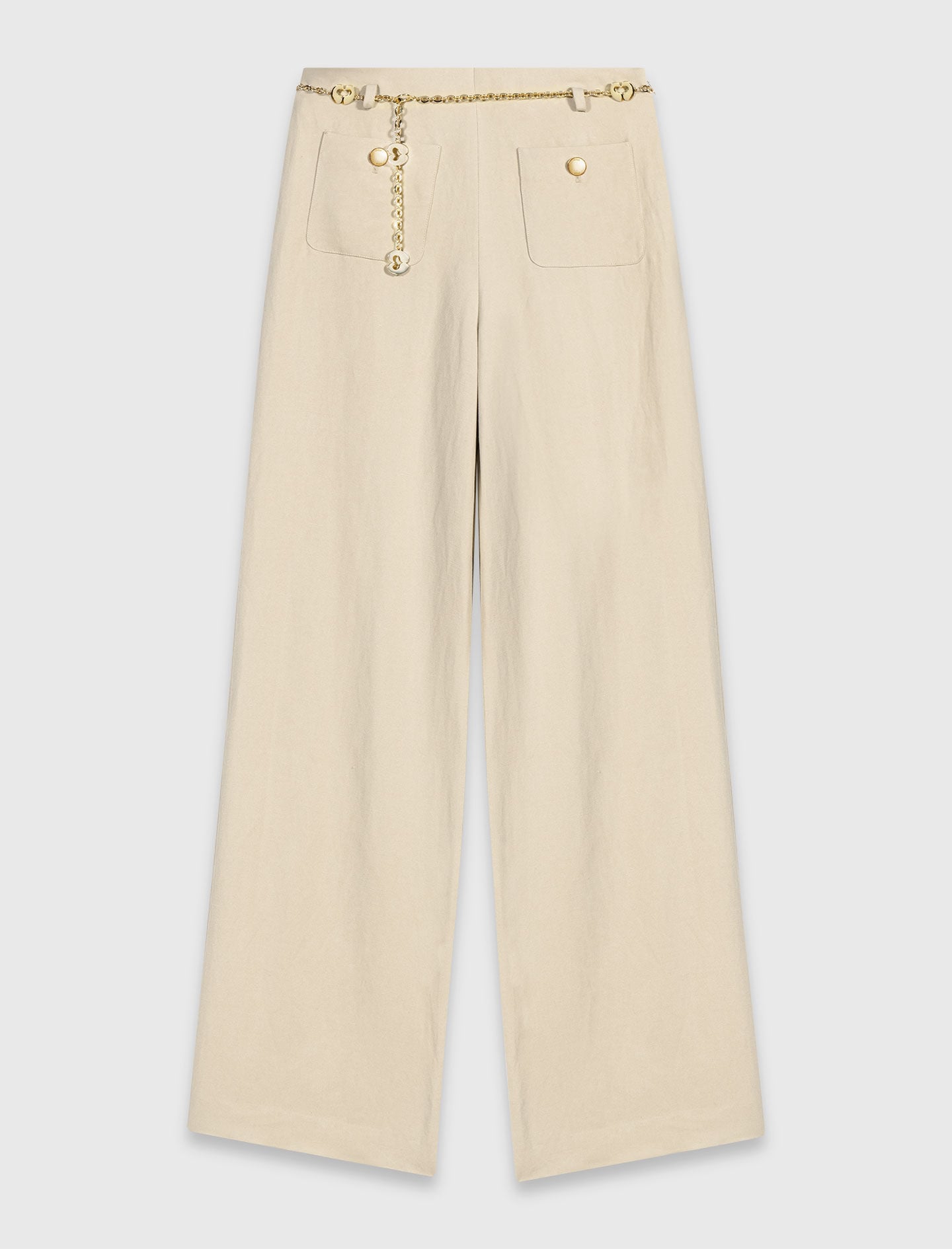 Maje Linen blend suit trousers
