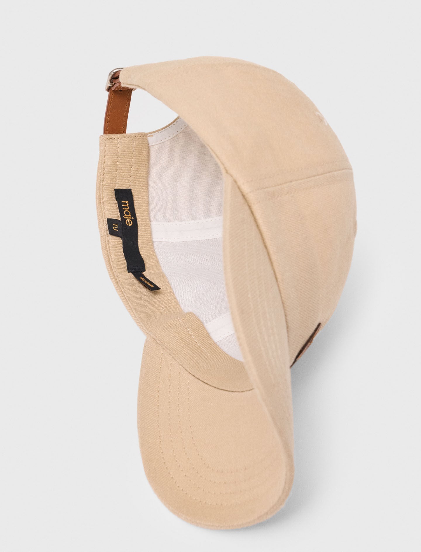Maje Linen blend cap with logo