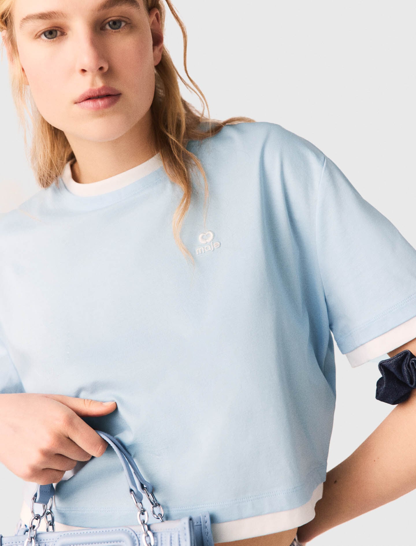 Maje Two-tone T-shirt