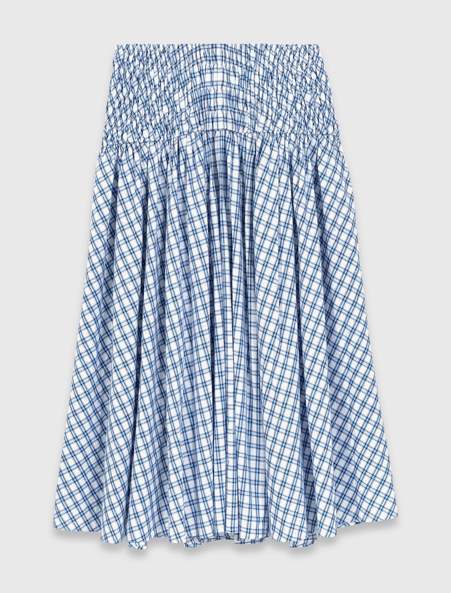 Maje Rhinestone cotton maxi skirt