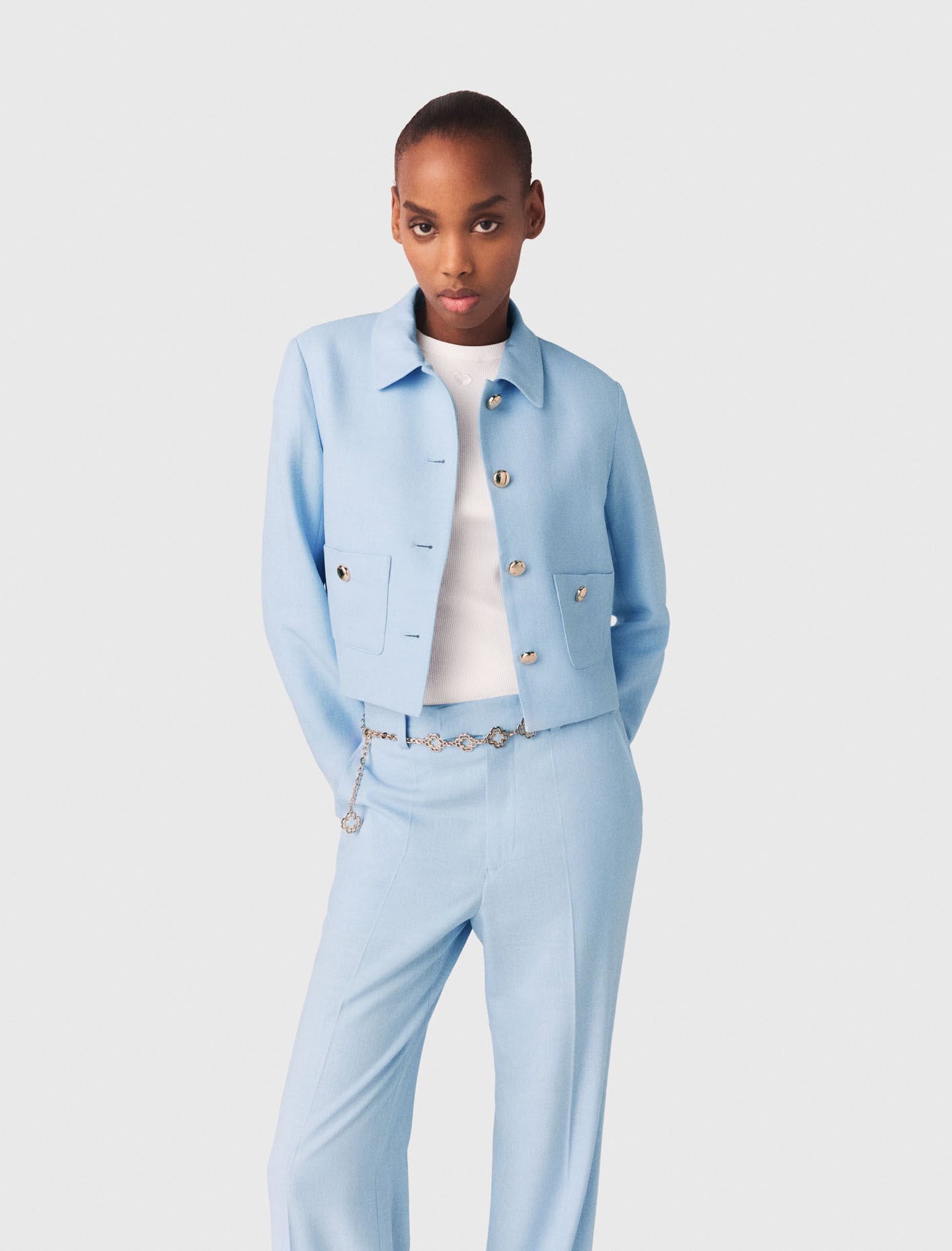Maje Short single-breasted jacket