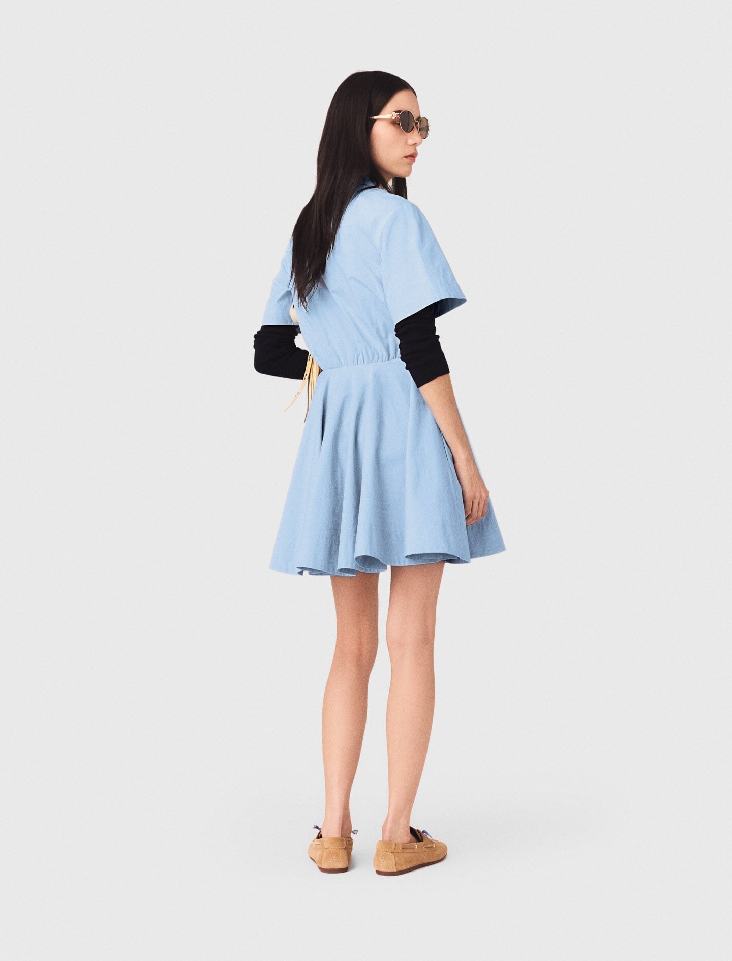 Maje Flared shirt dress