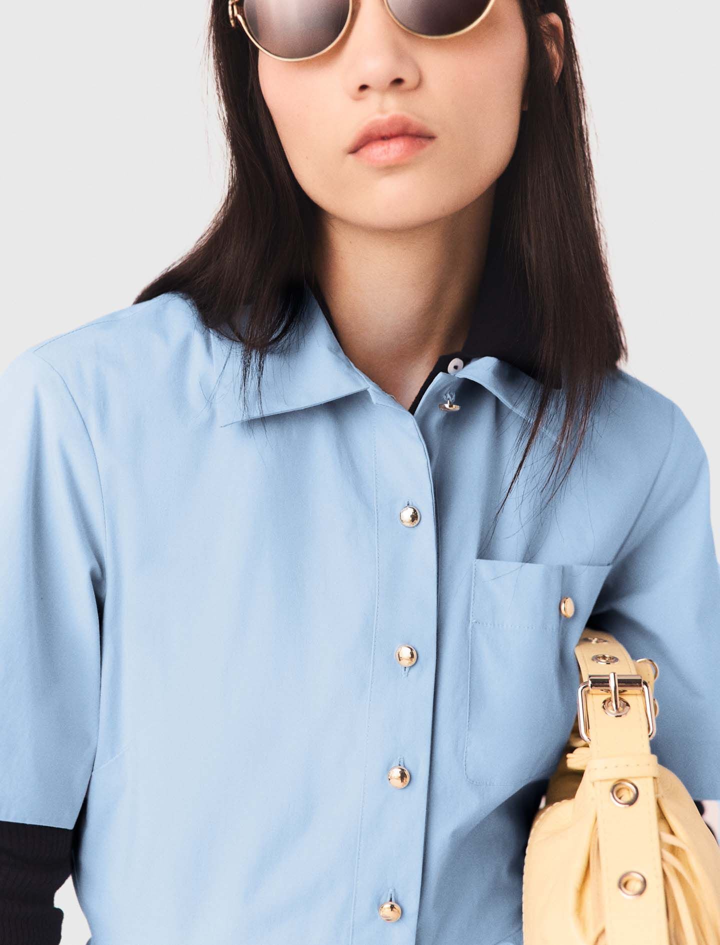 Maje Flared shirt dress