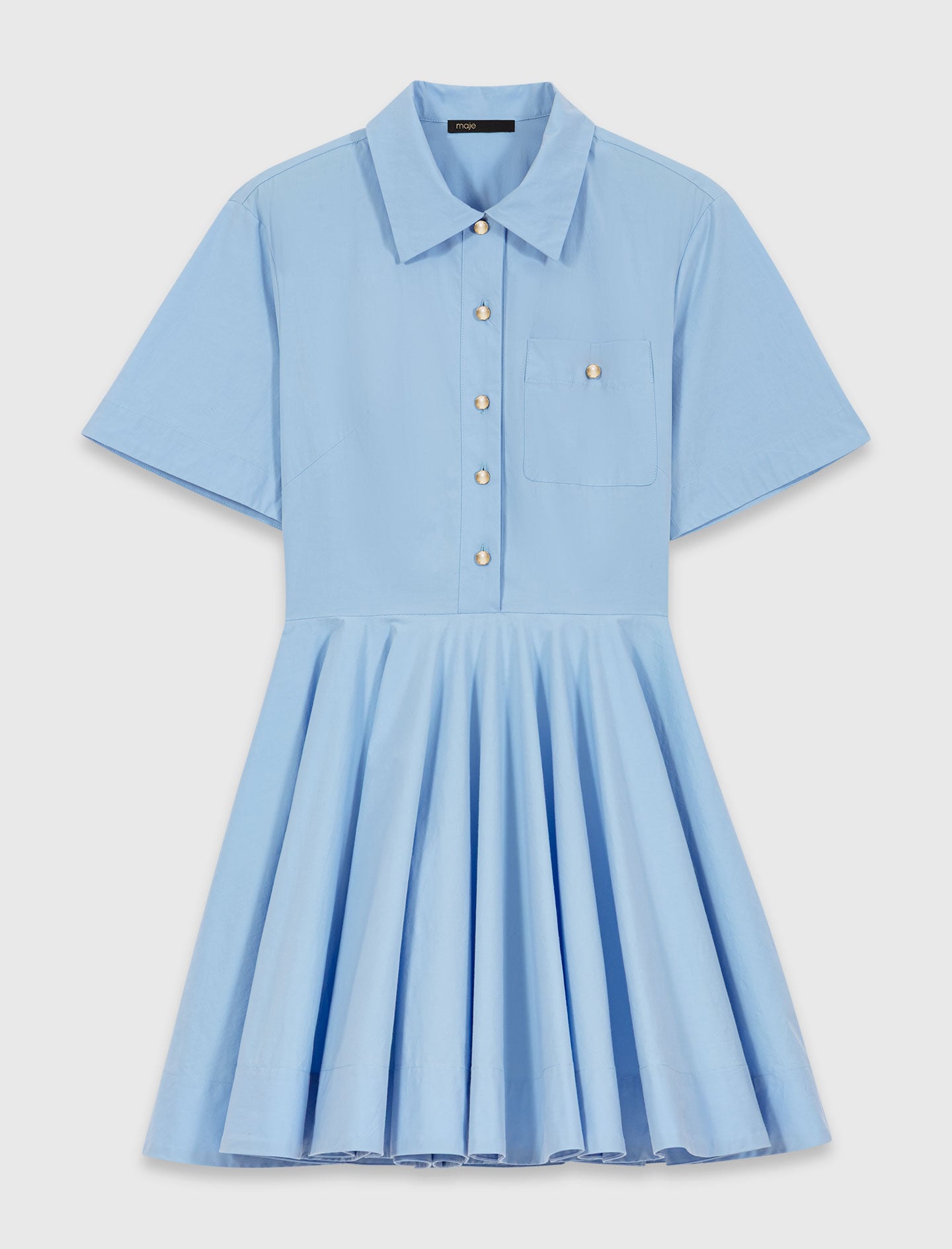 Maje Flared shirt dress