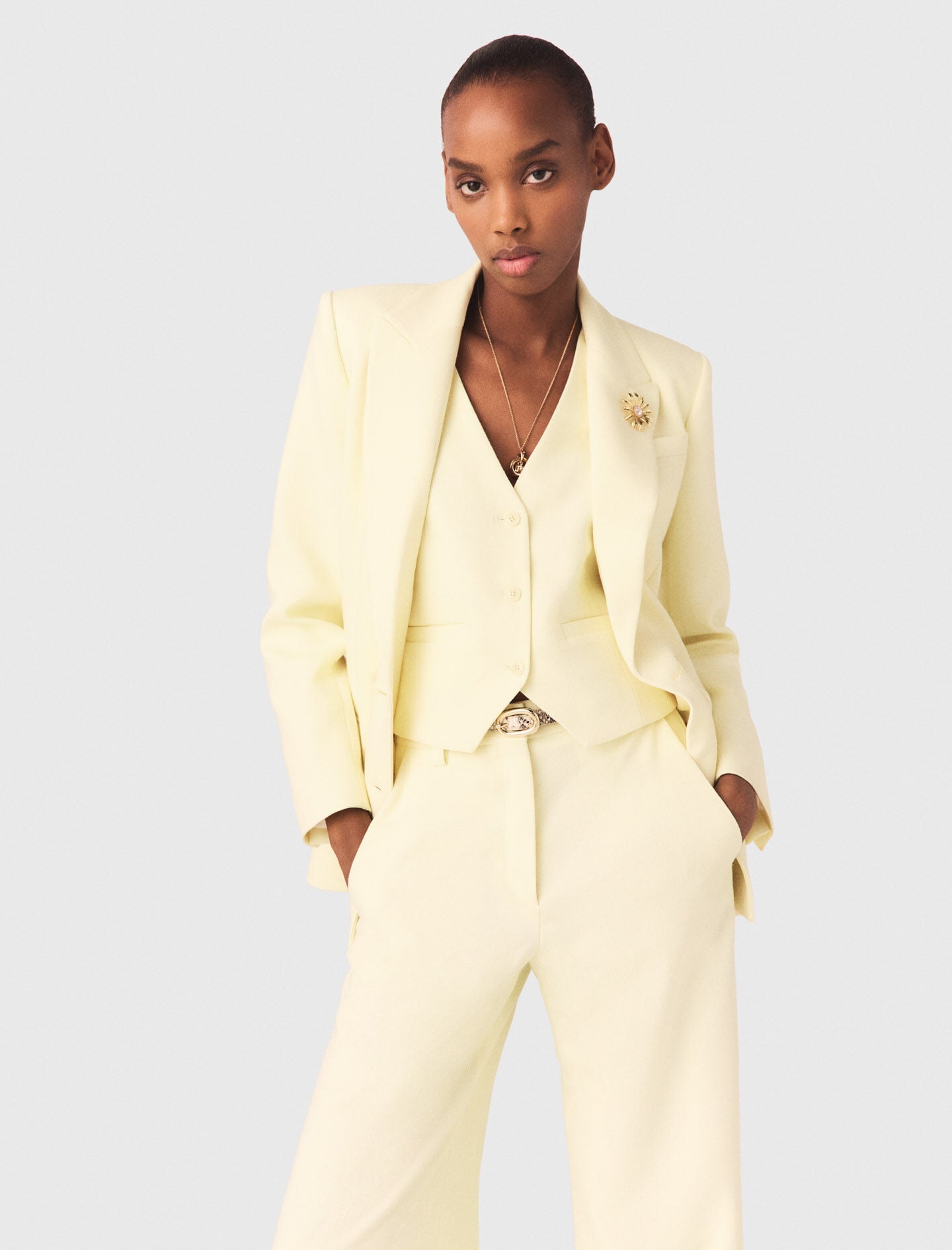 Maje Double-breasted suit jacket