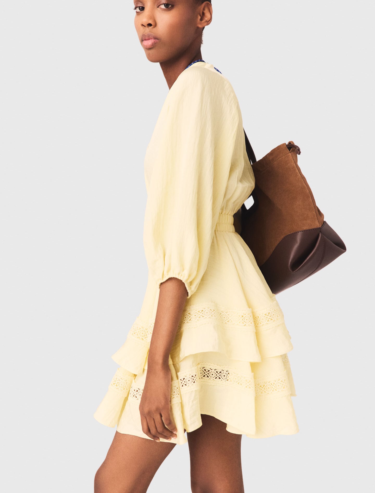 Maje Short ruffled dress