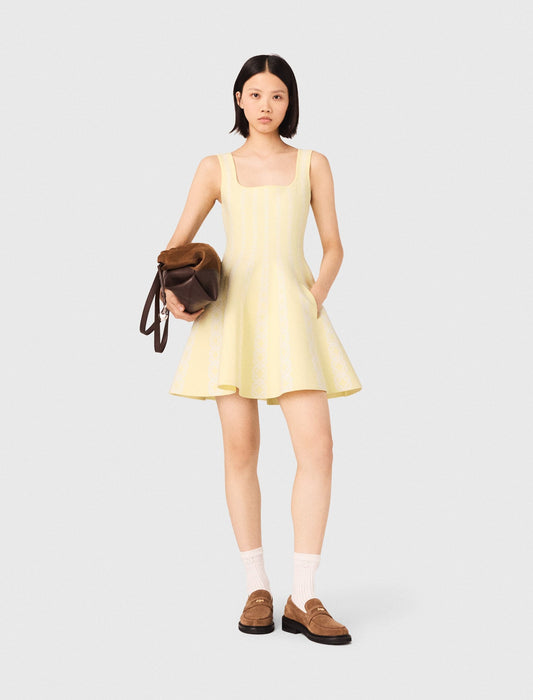 Maje Jacquard knit short dress