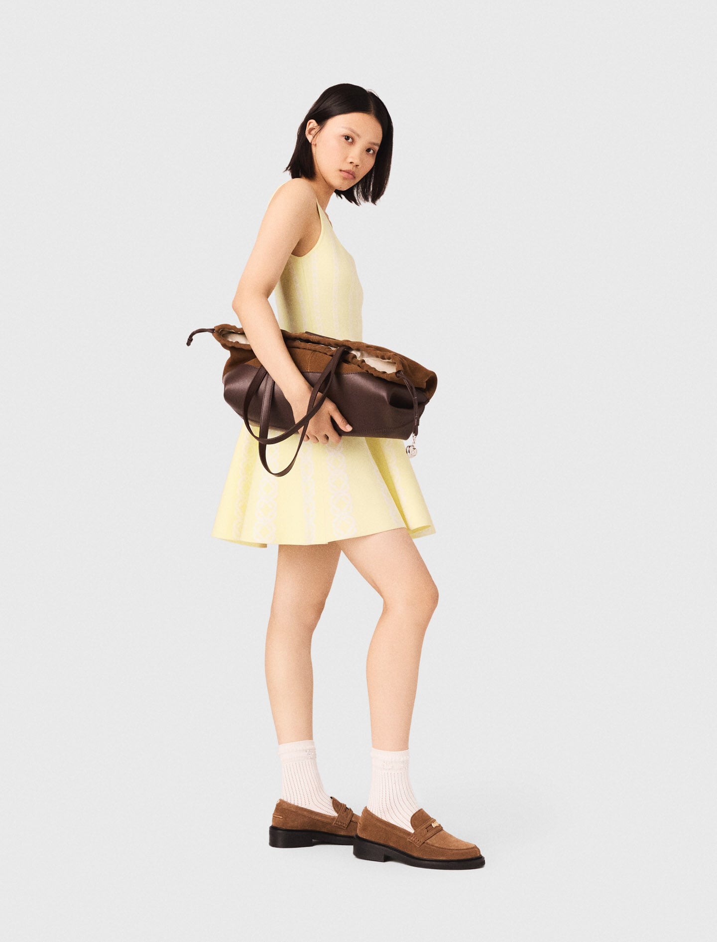 Maje Jacquard knit short dress