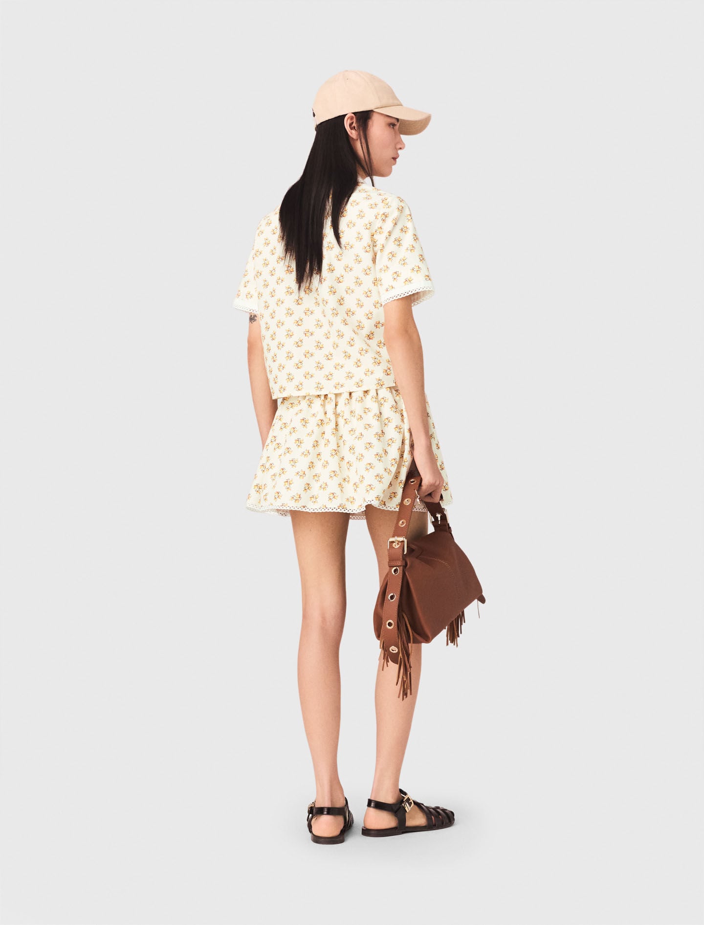 Maje Patterned shirt with croquet trim