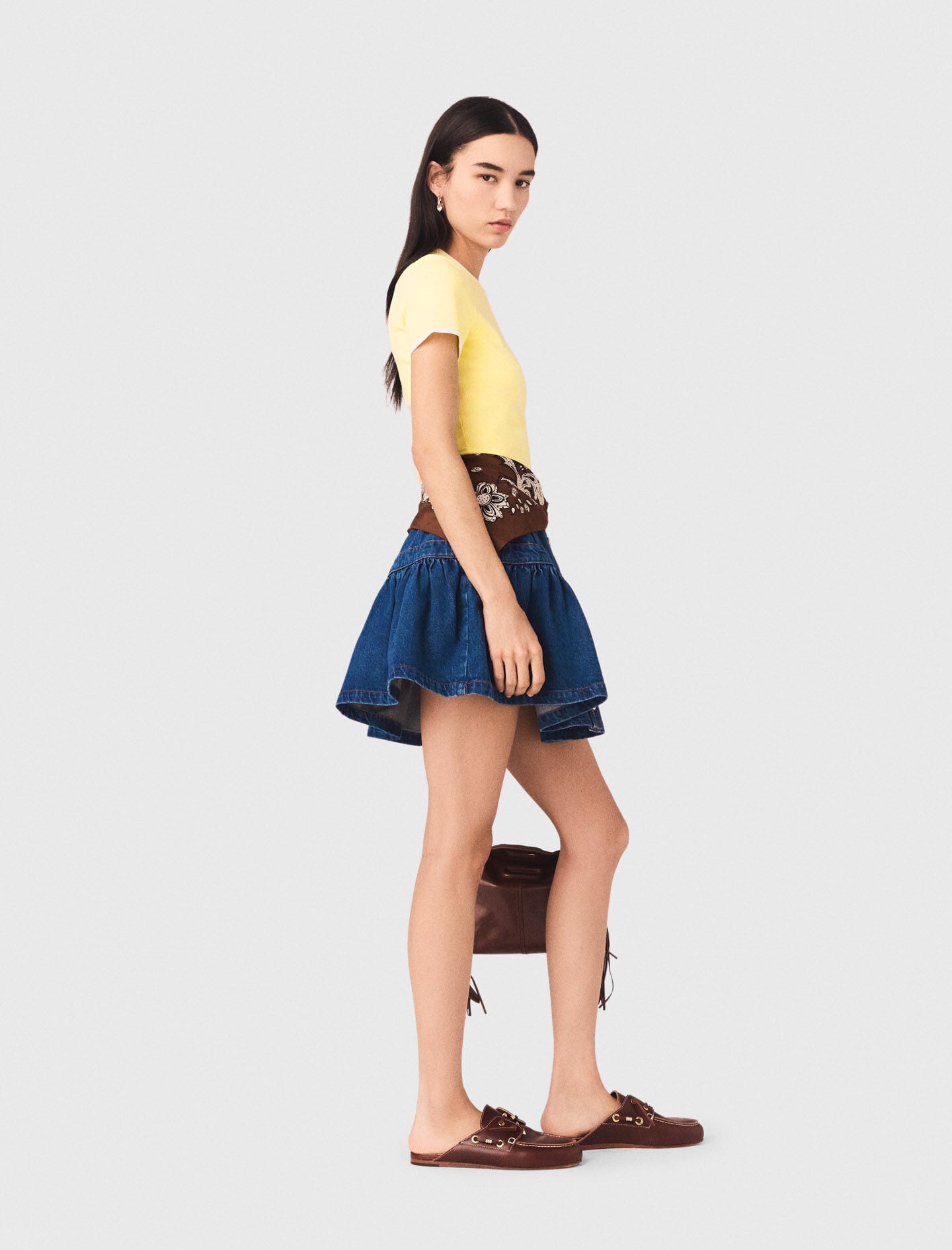 Maje Round back cut-out sweater