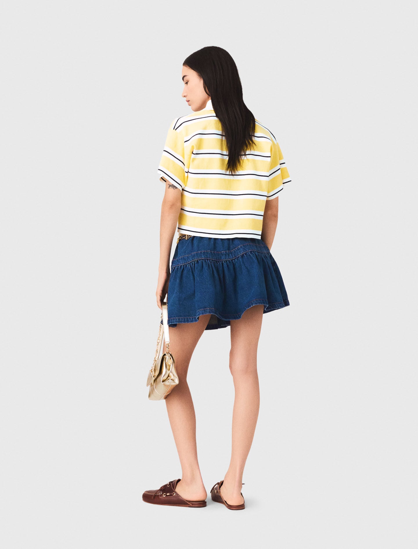 Maje Striped short-sleeve polo
