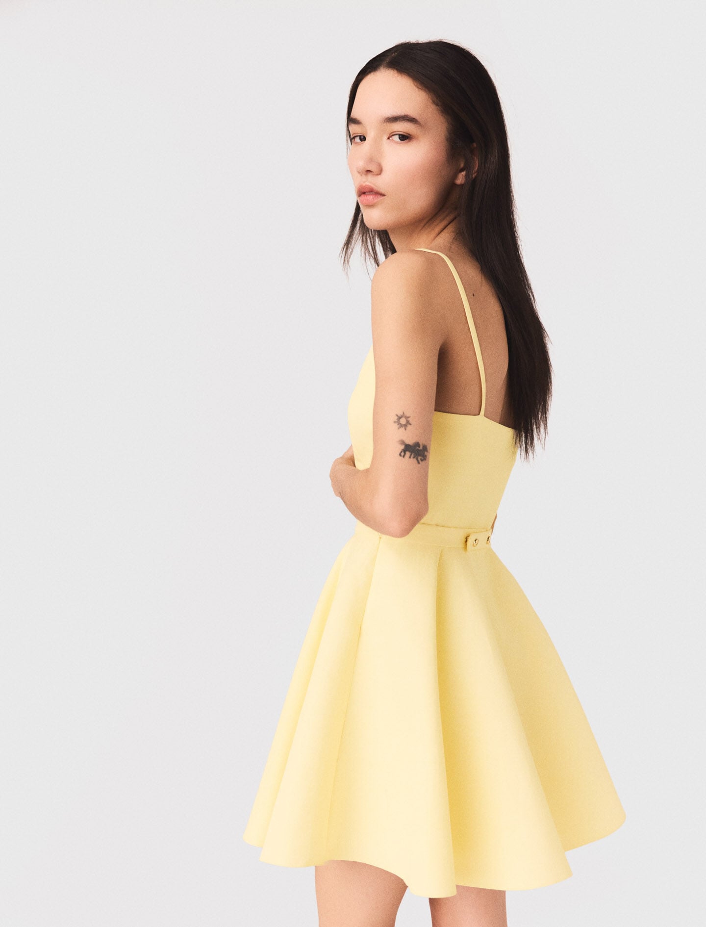 Maje Strappy flared dress