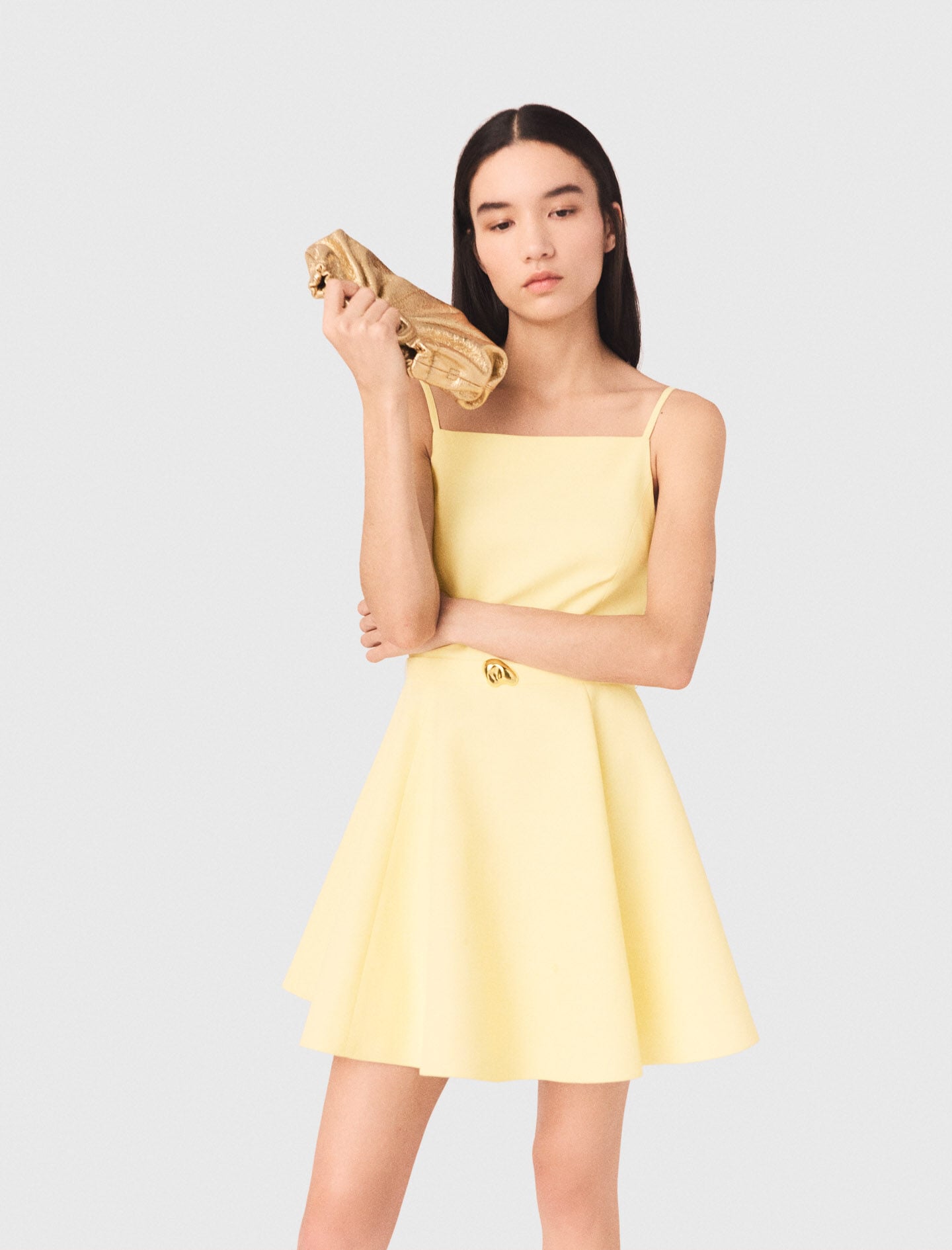 Maje Strappy flared dress