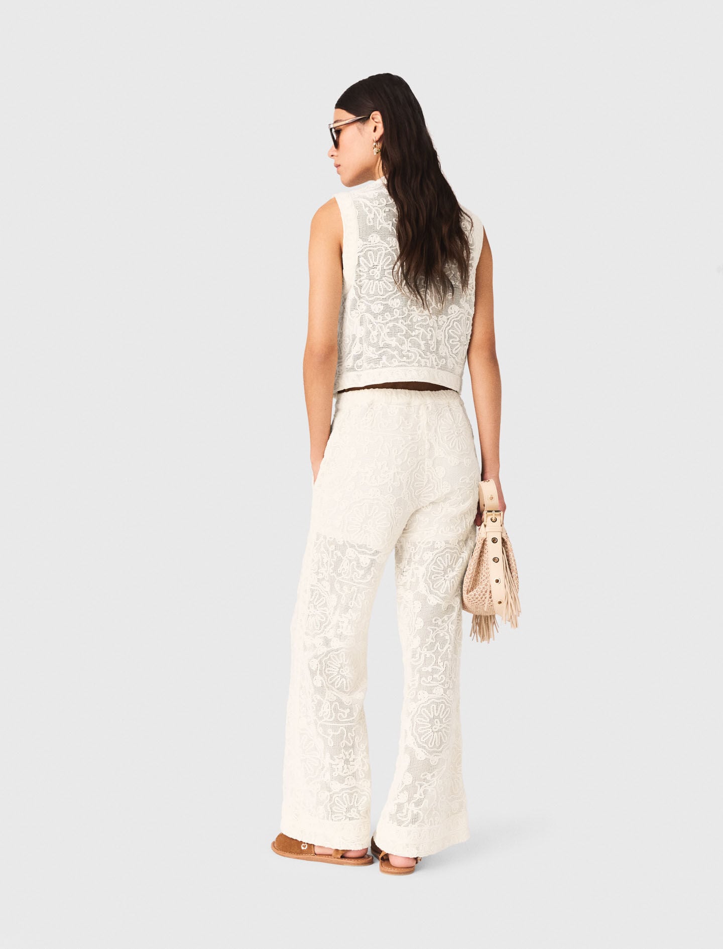 Maje Guipure lace jacket