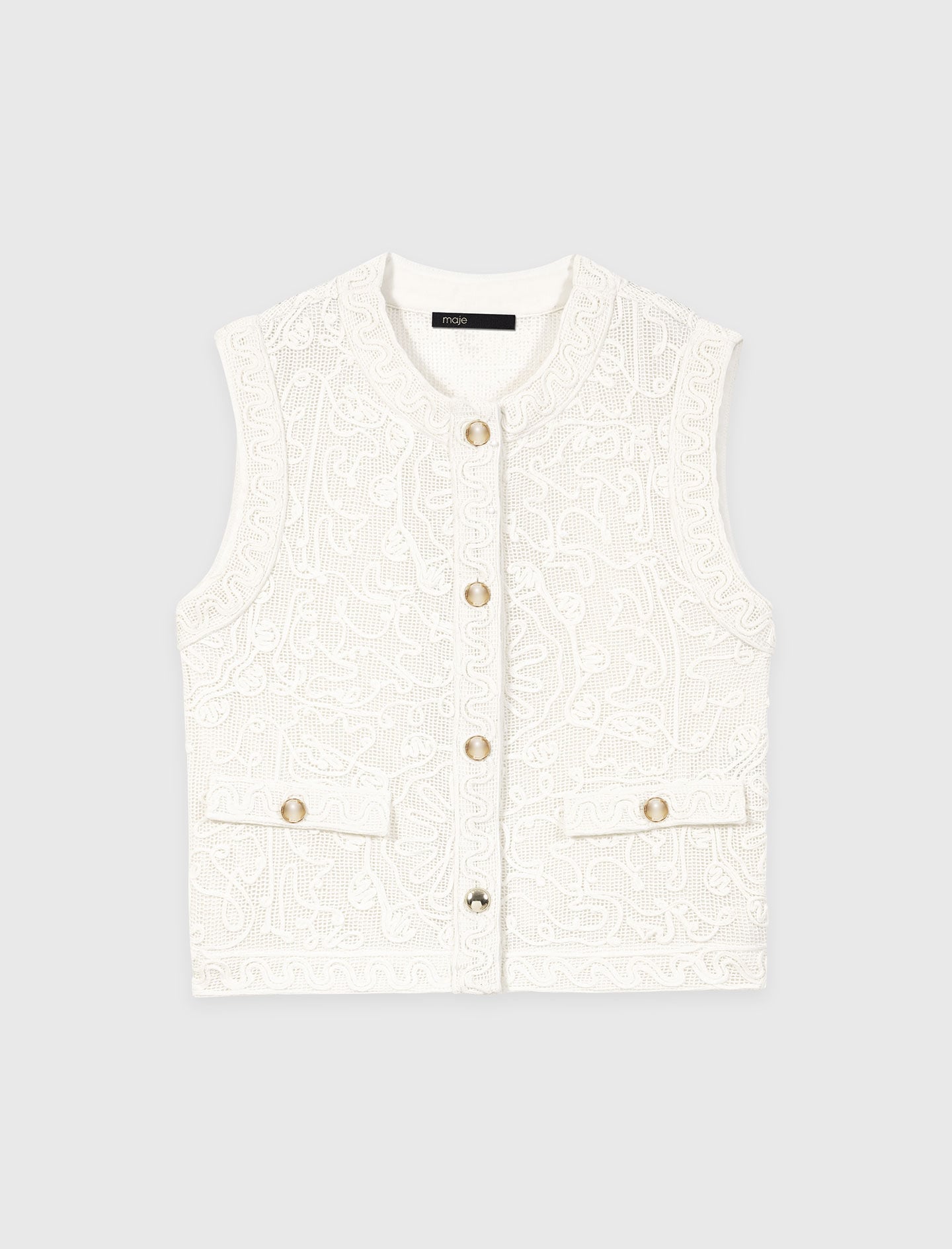 Maje Guipure lace jacket