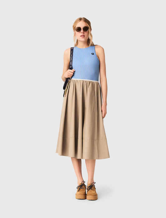 Maje Mid-length cotton skirt