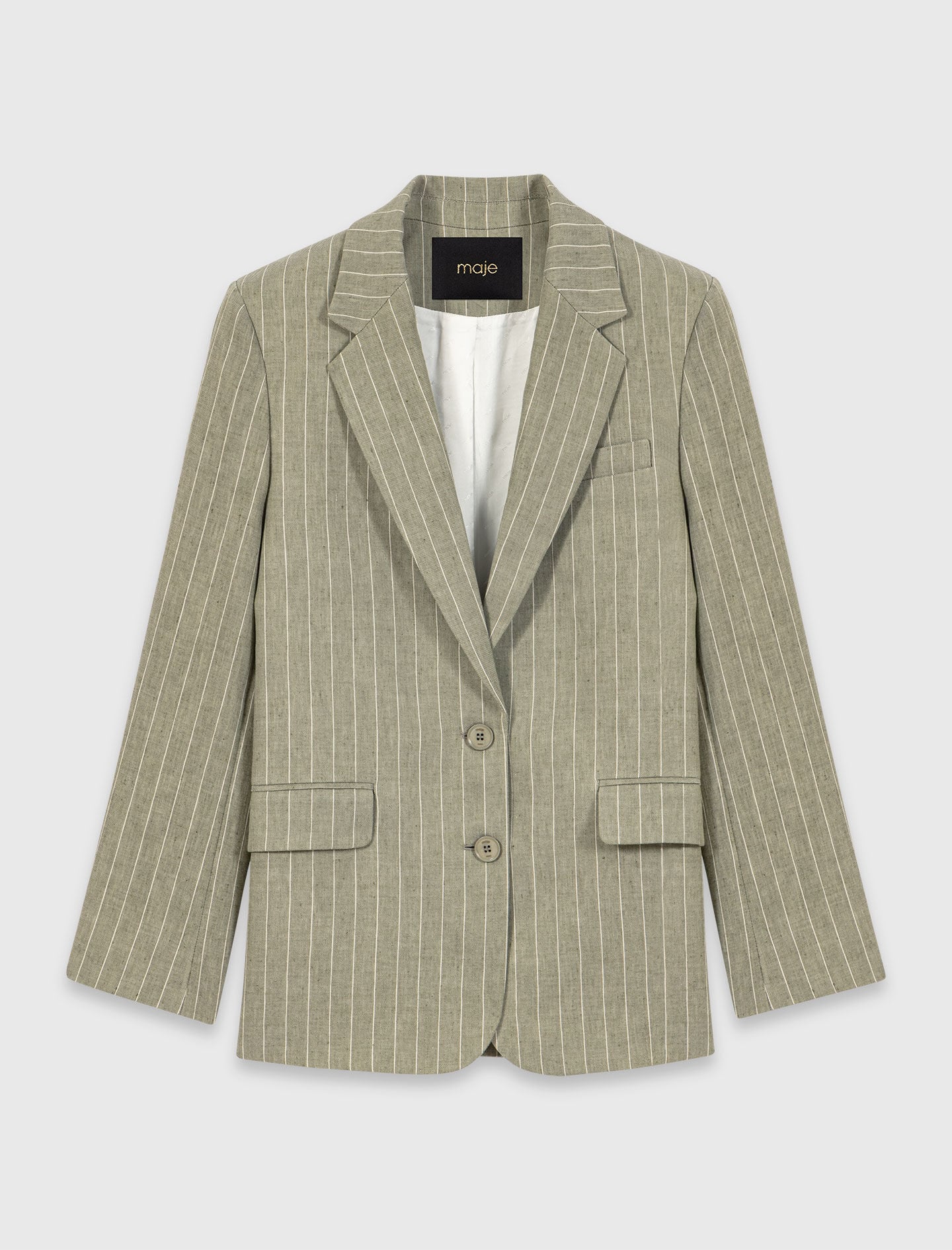 Maje Linen blend suit jacket