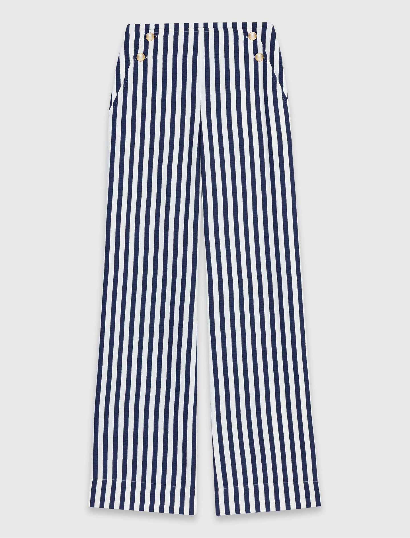 Maje Linen blend sailor trousers