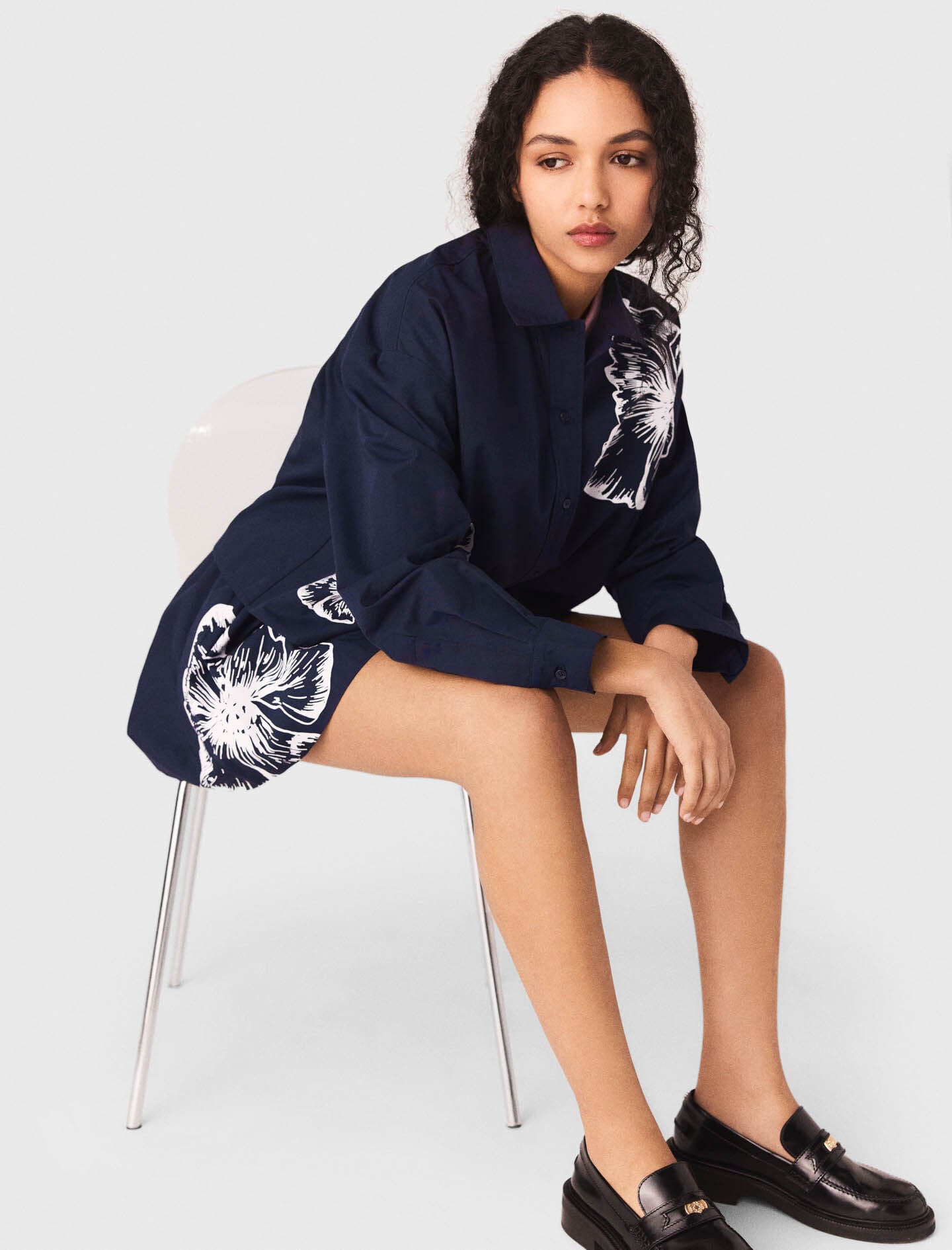 Maje Cropped cotton shirt