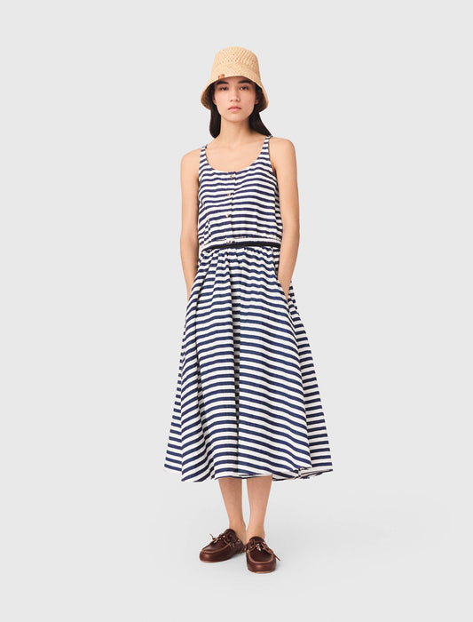 Maje Linen-blend top