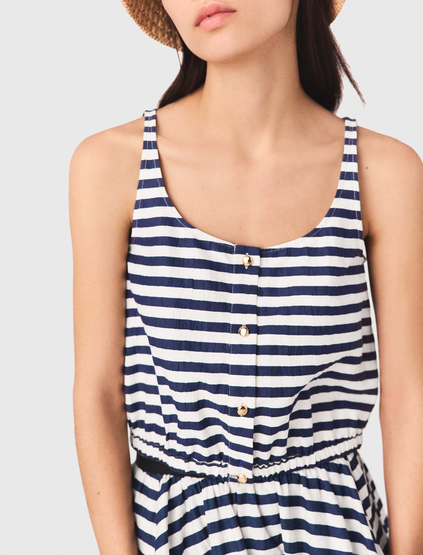 Maje Linen-blend top